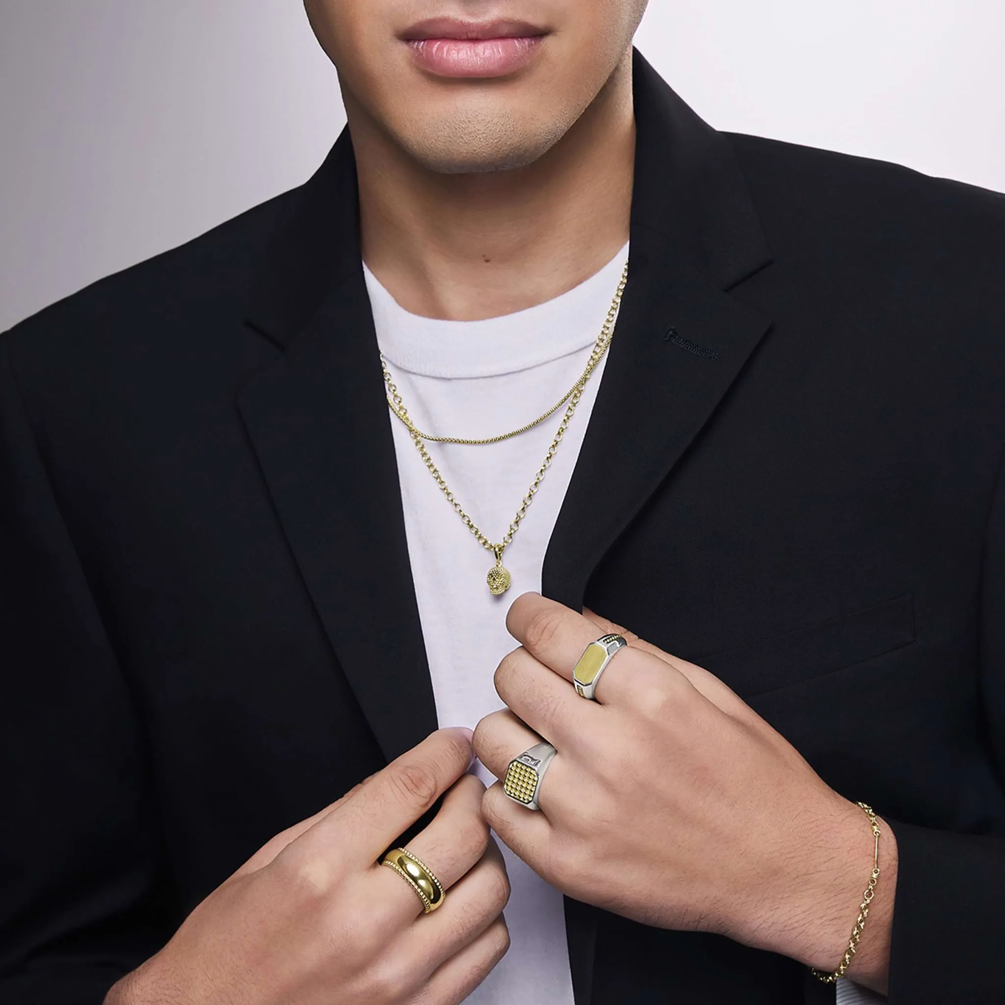 Anthem 18K Gold Band Ring sold by LAGOS product image thumbnail 5