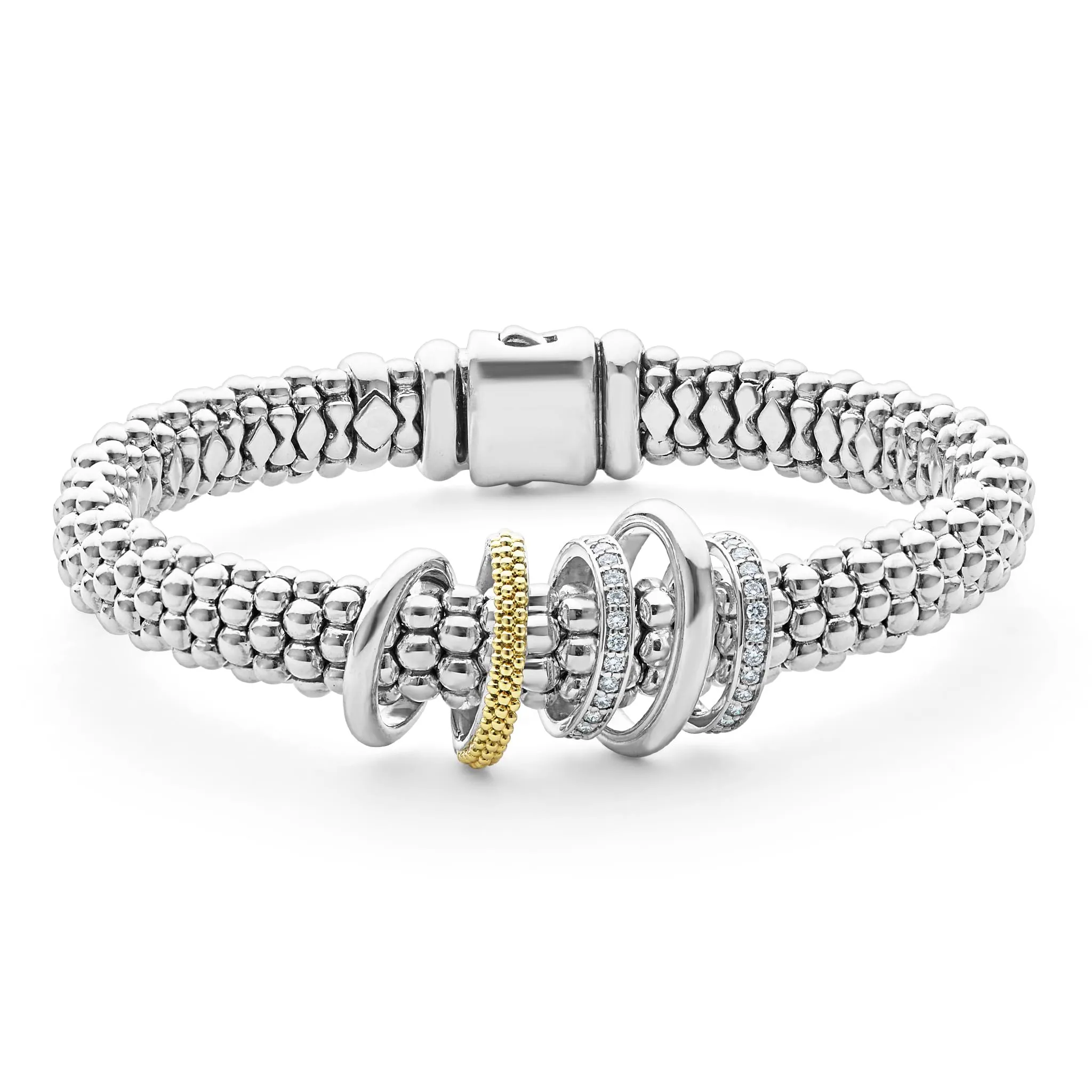 Caviar Lux Two-Tone Diamond Bracelet Gift Set sold by LAGOS product image thumbnail 3