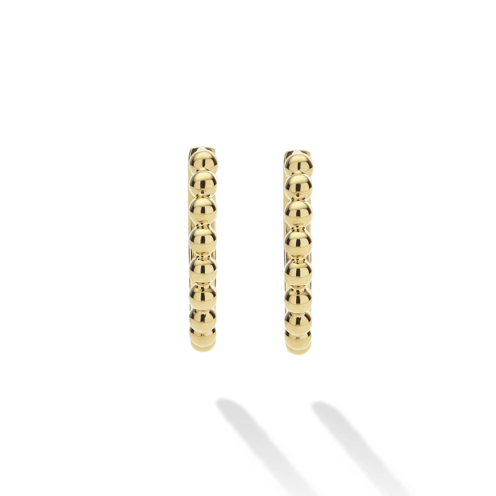 Caviar Gold 18K Gold Caviar Huggie Earrings sold by LAGOS product image thumbnail 3