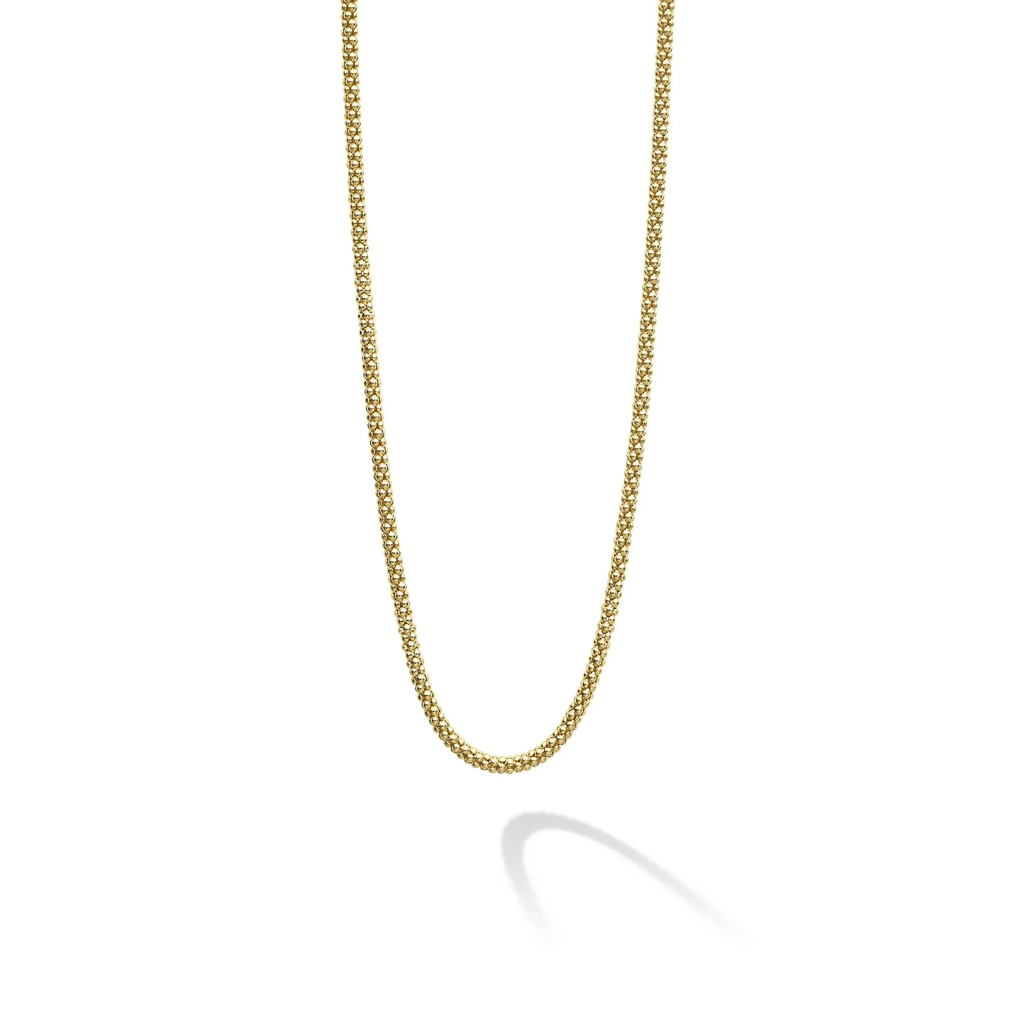 Anthem 18K Gold Caviar Chain Necklace | 2mm sold by LAGOS
