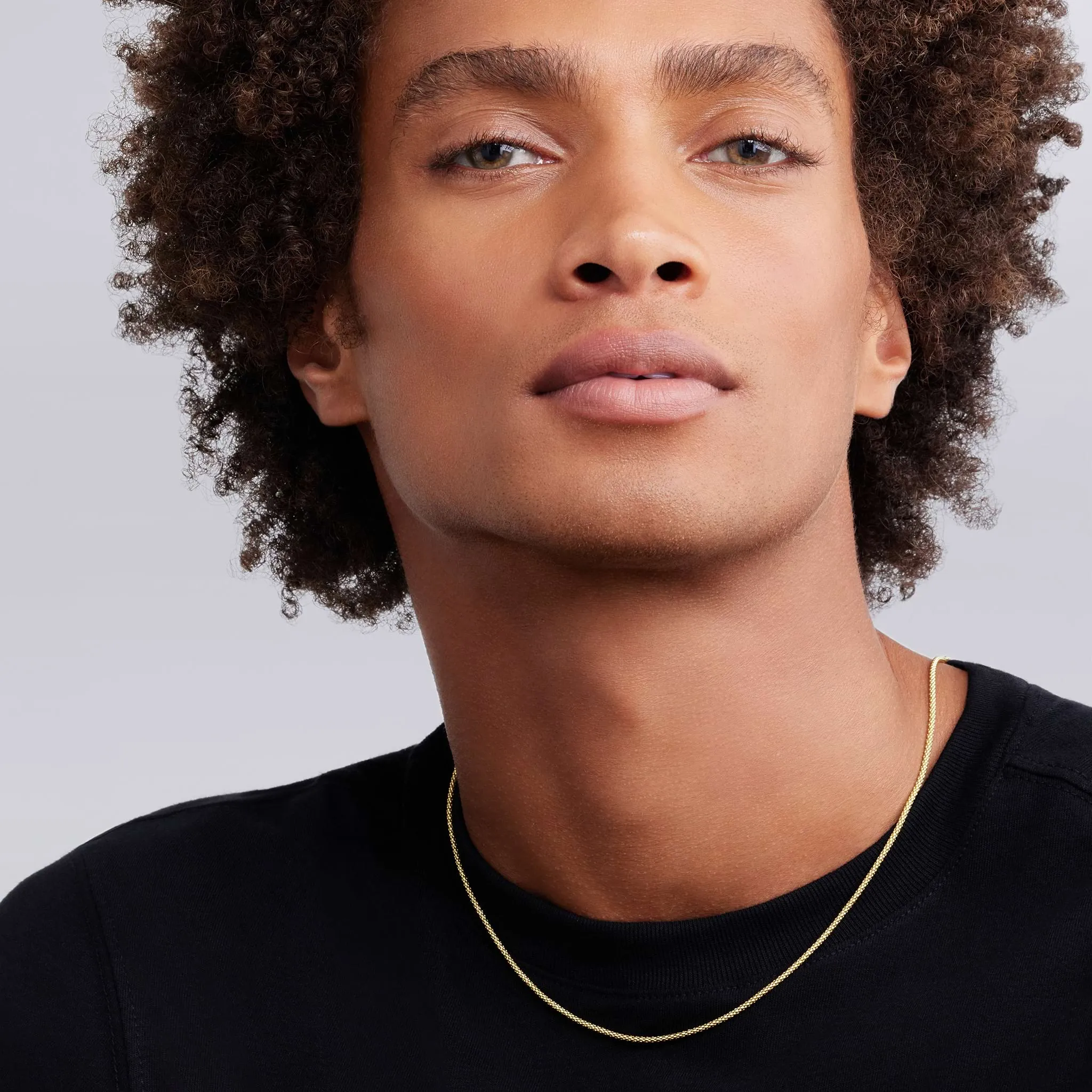 Anthem 18K Gold Caviar Chain Necklace | 2mm sold by LAGOS product image thumbnail 2