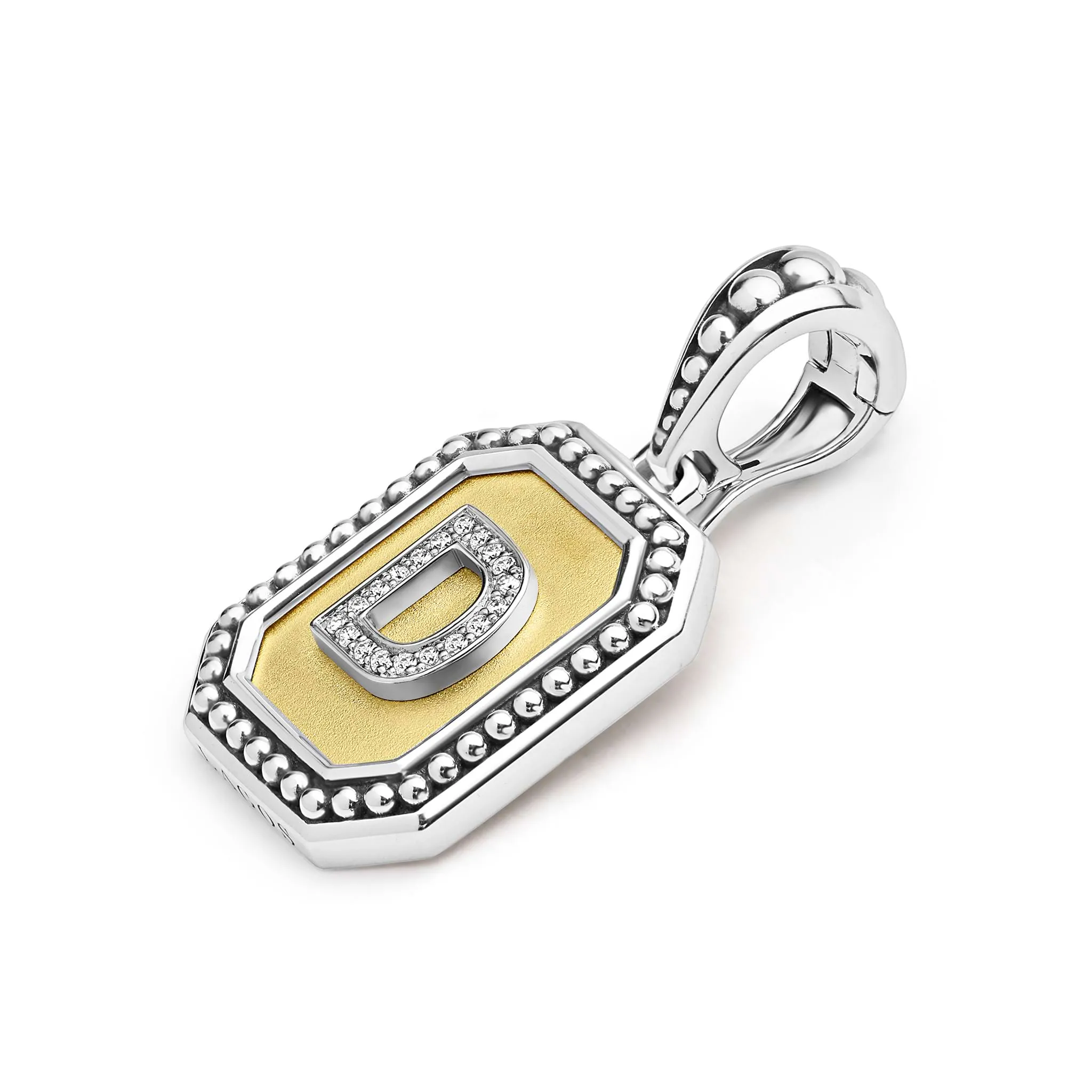 Signature Caviar Octagon Diamond D Initial Charm sold by LAGOS product image thumbnail 3