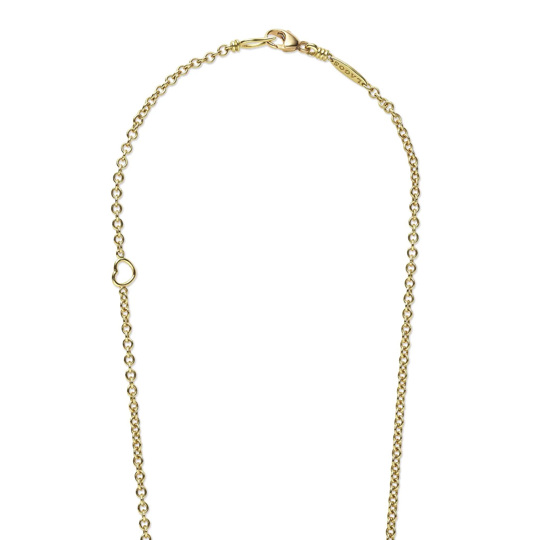 Luna 18K Gold Petite Fleur Pearl Diamond Pendant Necklace sold by LAGOS product image thumbnail 5