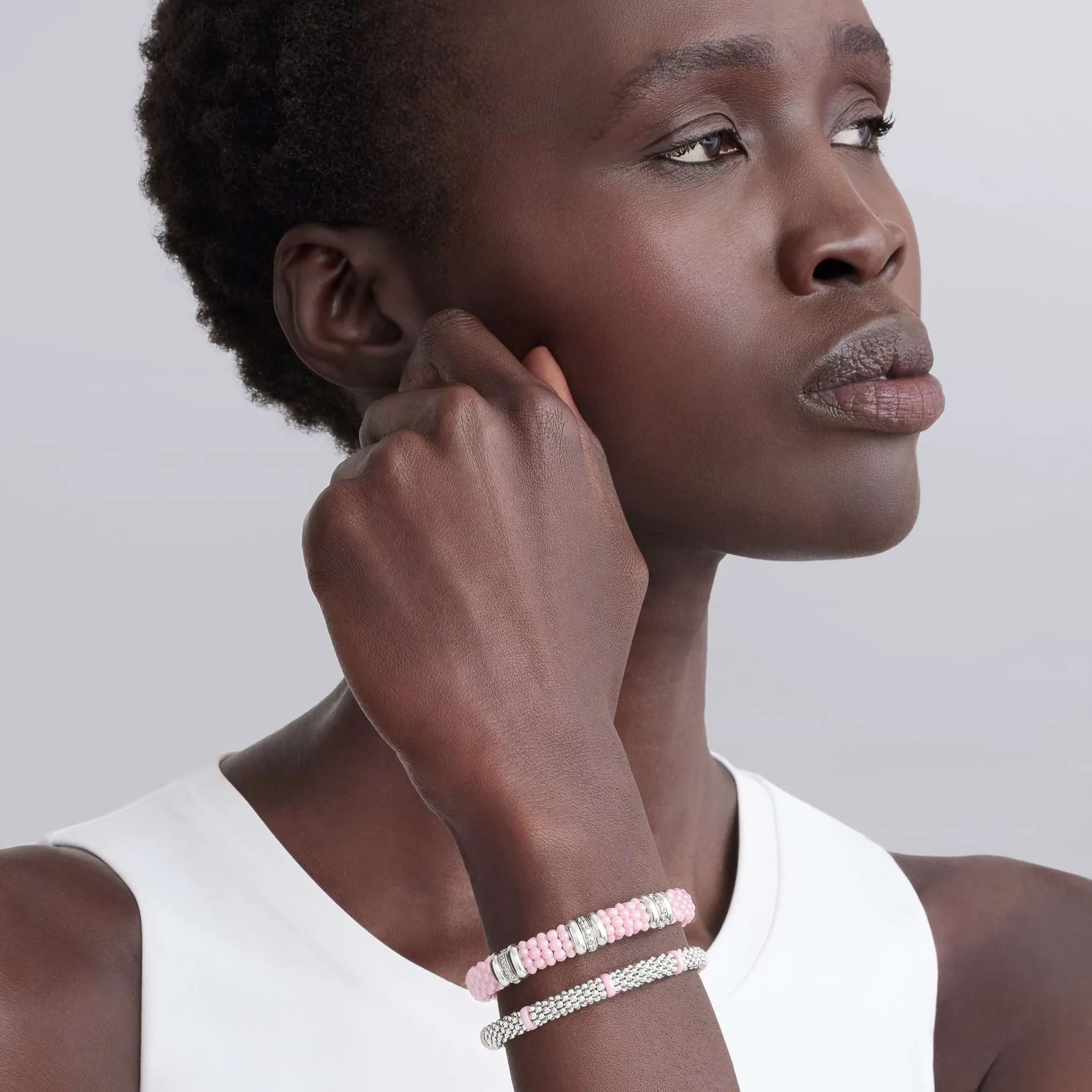 Pink Caviar Pink Ceramic Caviar Station Bracelet Gift Set sold by LAGOS product image thumbnail 2