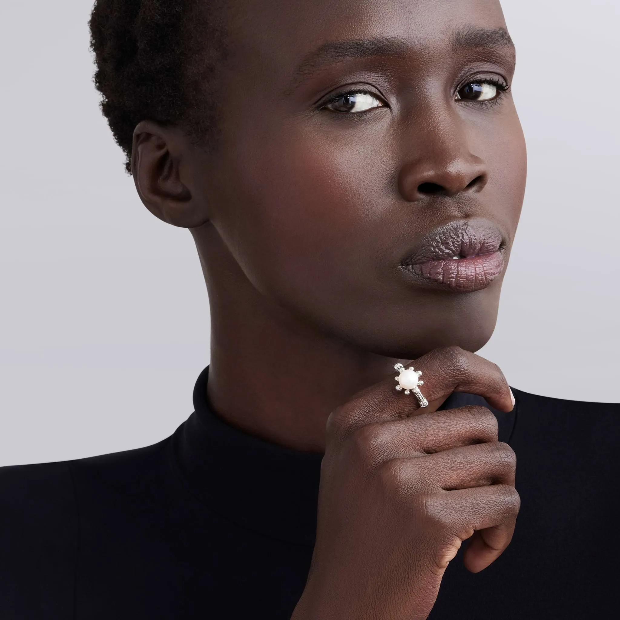 Luna Fleur Pearl Ring sold by LAGOS product image thumbnail 2