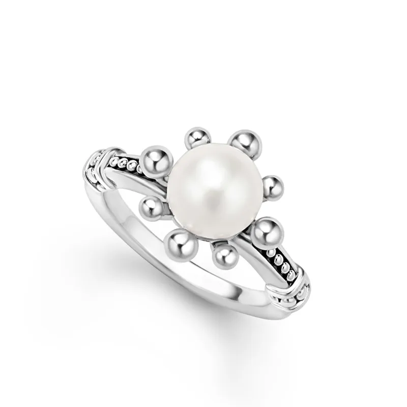 Luna Fleur Pearl Ring sold by LAGOS