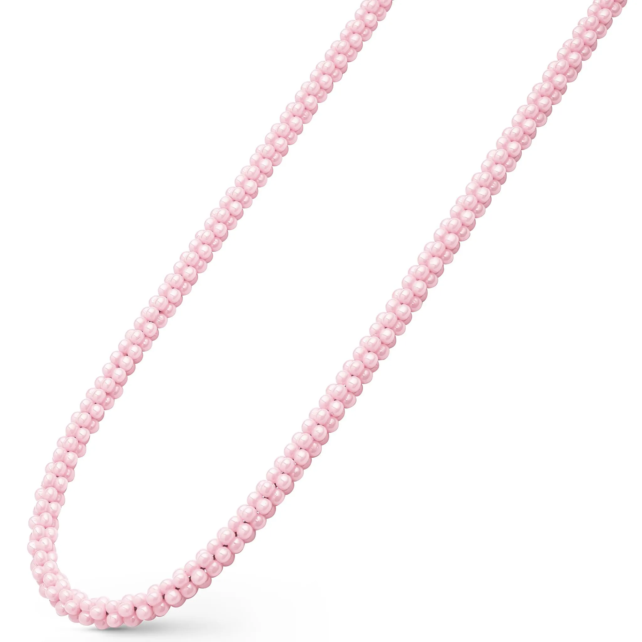 Pink Caviar Pink Ceramic Beaded Necklace | 5mm sold by LAGOS product image thumbnail 4