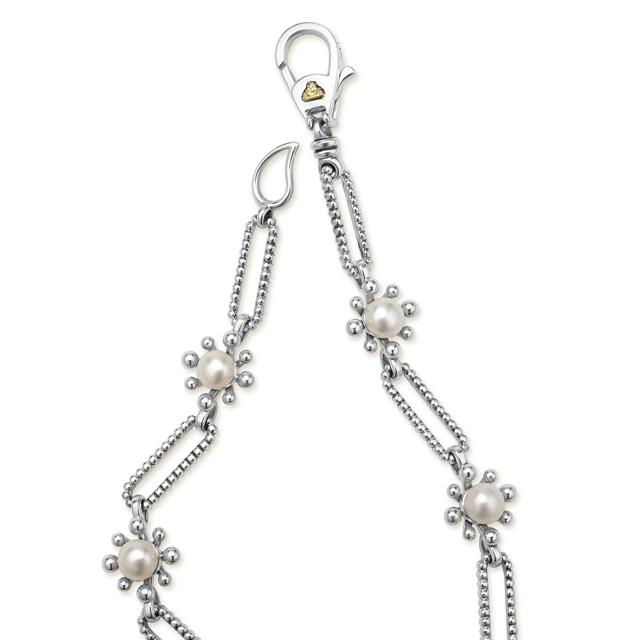 Luna Fleur Pearl Link Bracelet sold by LAGOS product image thumbnail 4