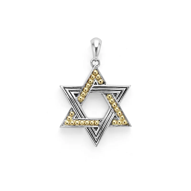 Anthem Two-Tone Star of David Amulet sold by LAGOS
