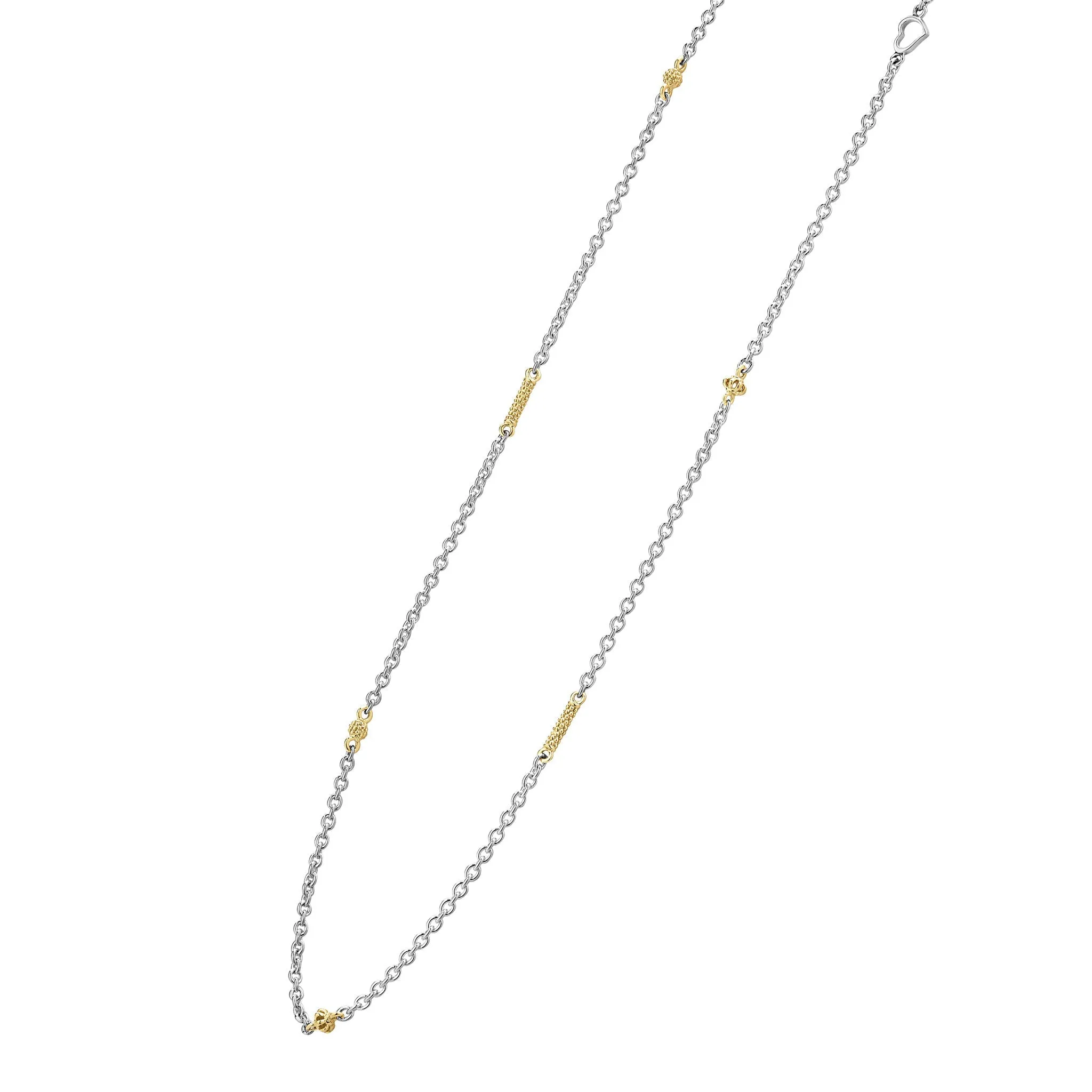 Caviar Icon Two-Tone Caviar Chain Necklace sold by LAGOS product image thumbnail 5
