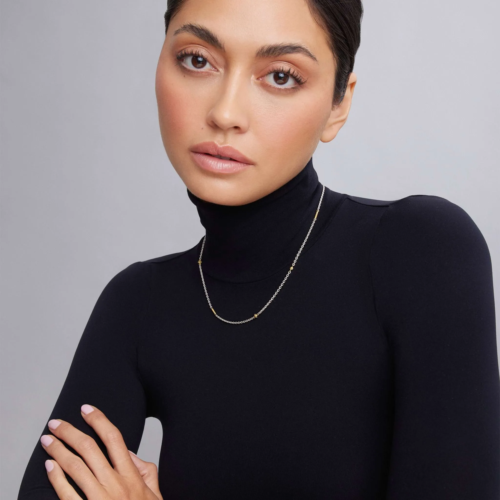 Caviar Icon Two-Tone Caviar Chain Necklace sold by LAGOS product image thumbnail 2