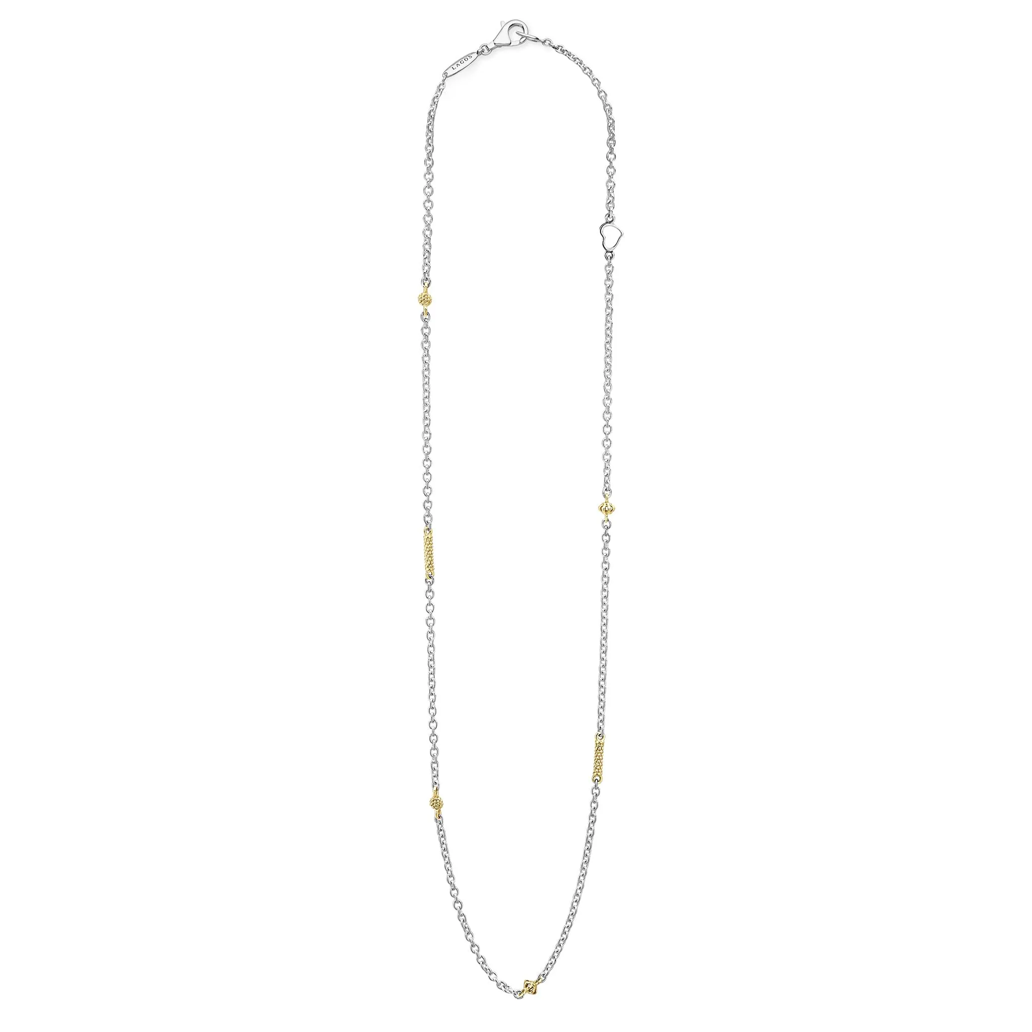 Caviar Icon Two-Tone Caviar Chain Necklace sold by LAGOS product image thumbnail 3