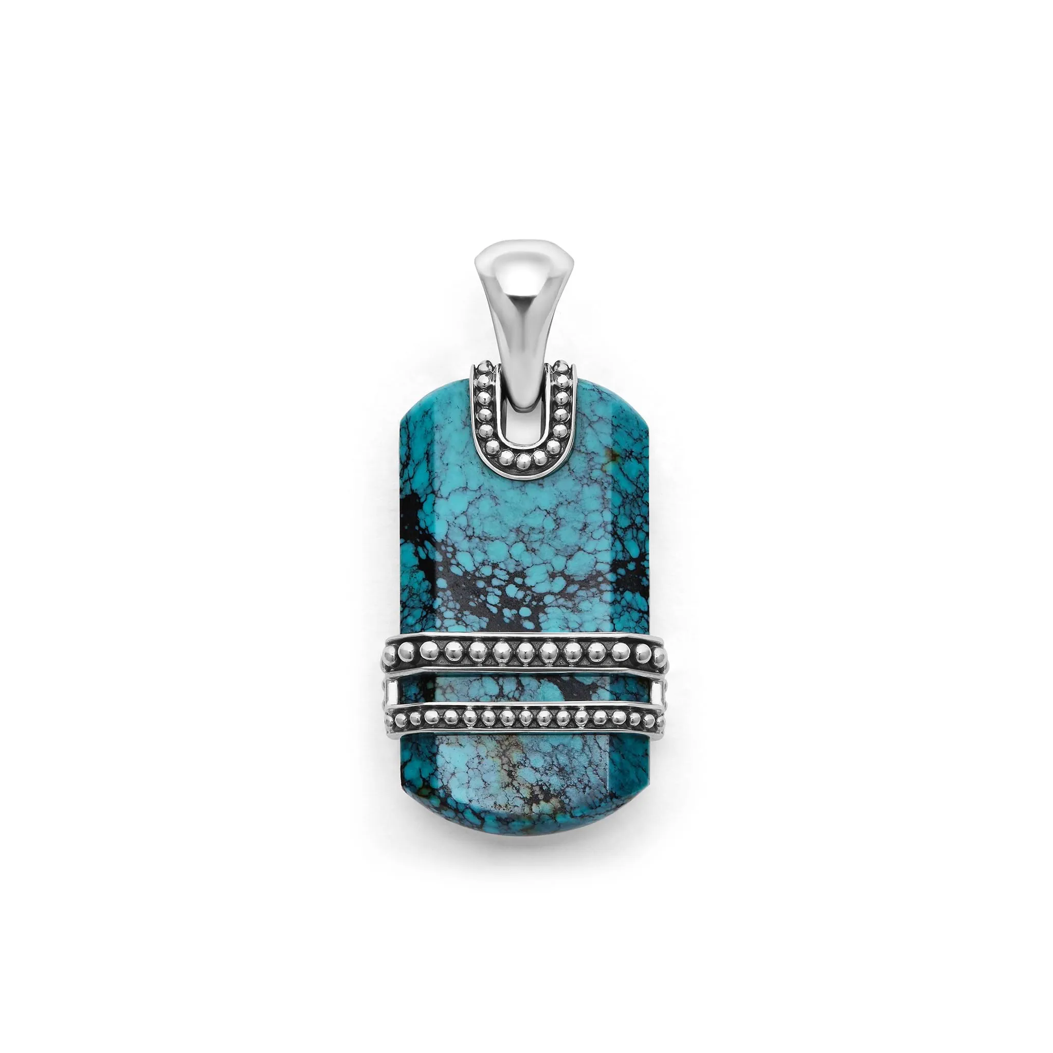 Anthem Black Turquoise Tag Amulet sold by LAGOS