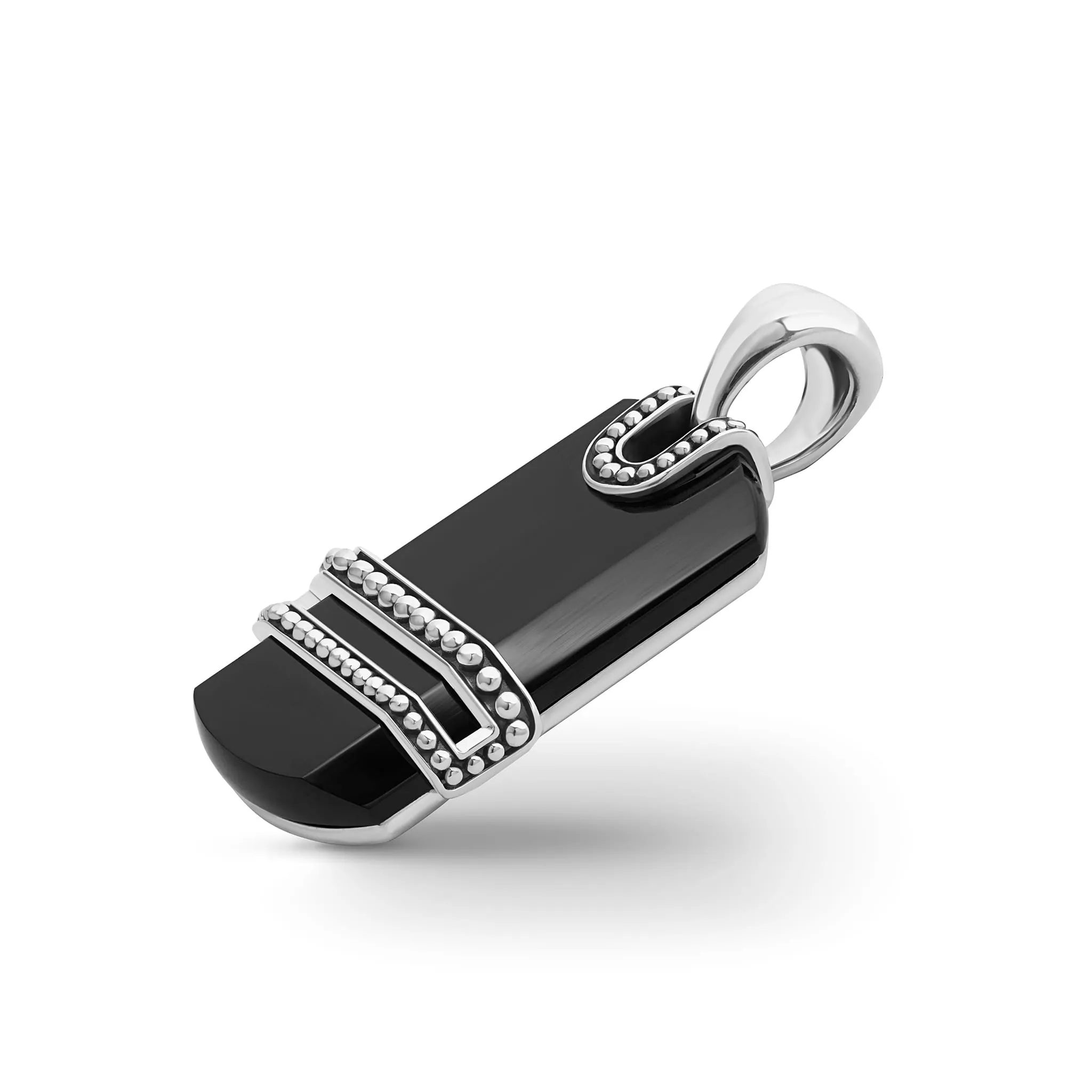 Anthem Black Agate Tag Amulet sold by LAGOS product image thumbnail 3