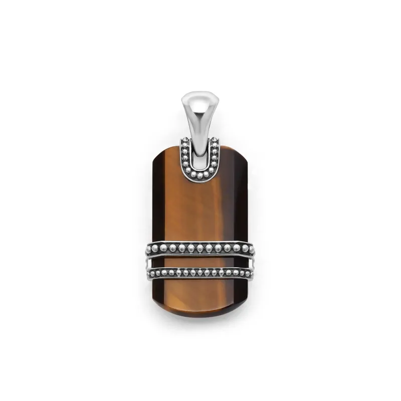 Anthem Tiger Eye Tag Amulet sold by LAGOS