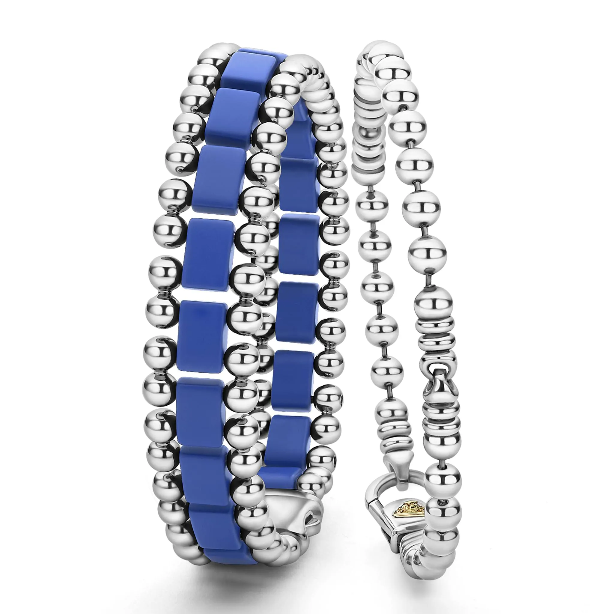 Anthem Matte Ultramarine Ceramic Beaded Bracelet Gift Set sold by LAGOS