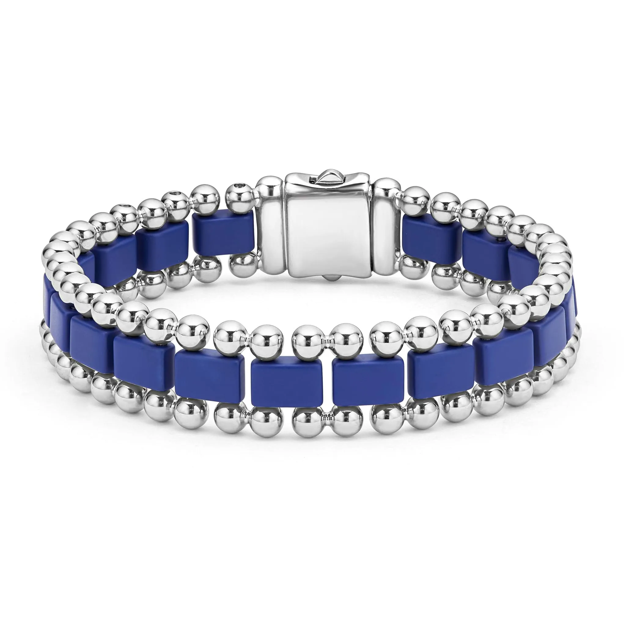 Anthem Matte Ultramarine Ceramic Beaded Bracelet Gift Set sold by LAGOS product image thumbnail 4