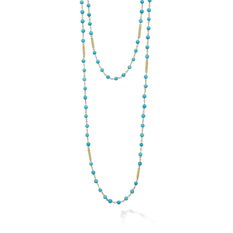 Studio 18K Turquoise Beaded Necklace sold by LAGOS