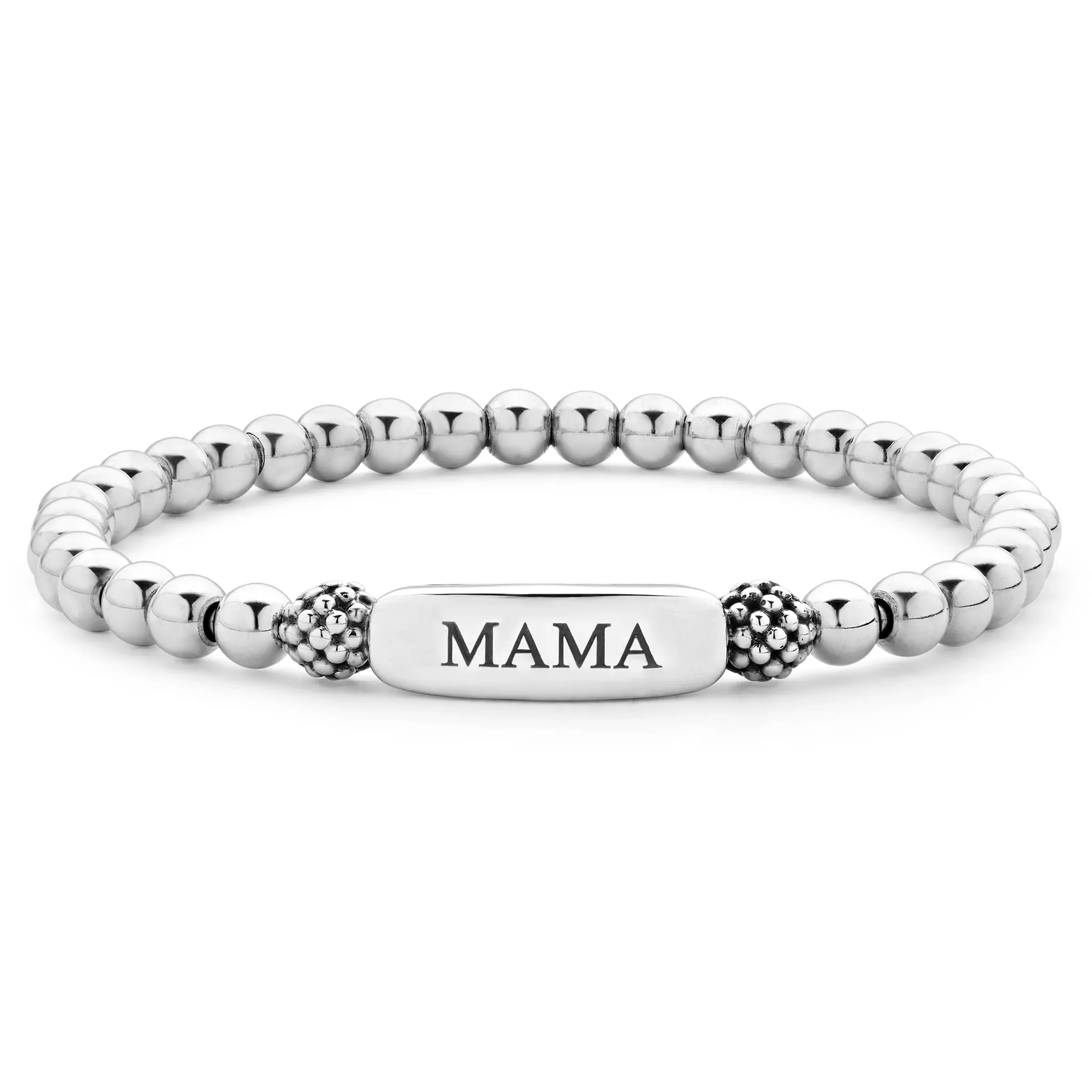 Signature Caviar Mama Stretch Bead Bracelet sold by LAGOS