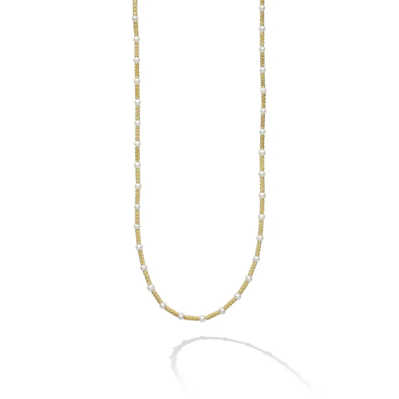 Studio 18K Caviar Gold Pearl Necklace sold by LAGOS