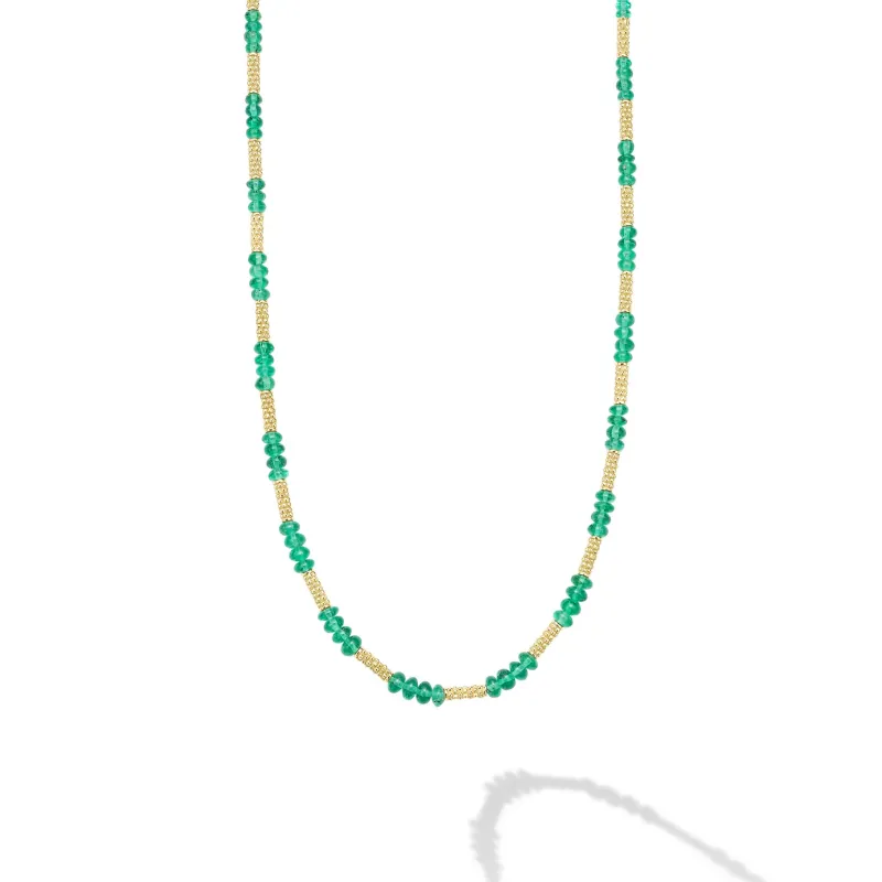 18K Gold and Emerald Necklace sold by LAGOS