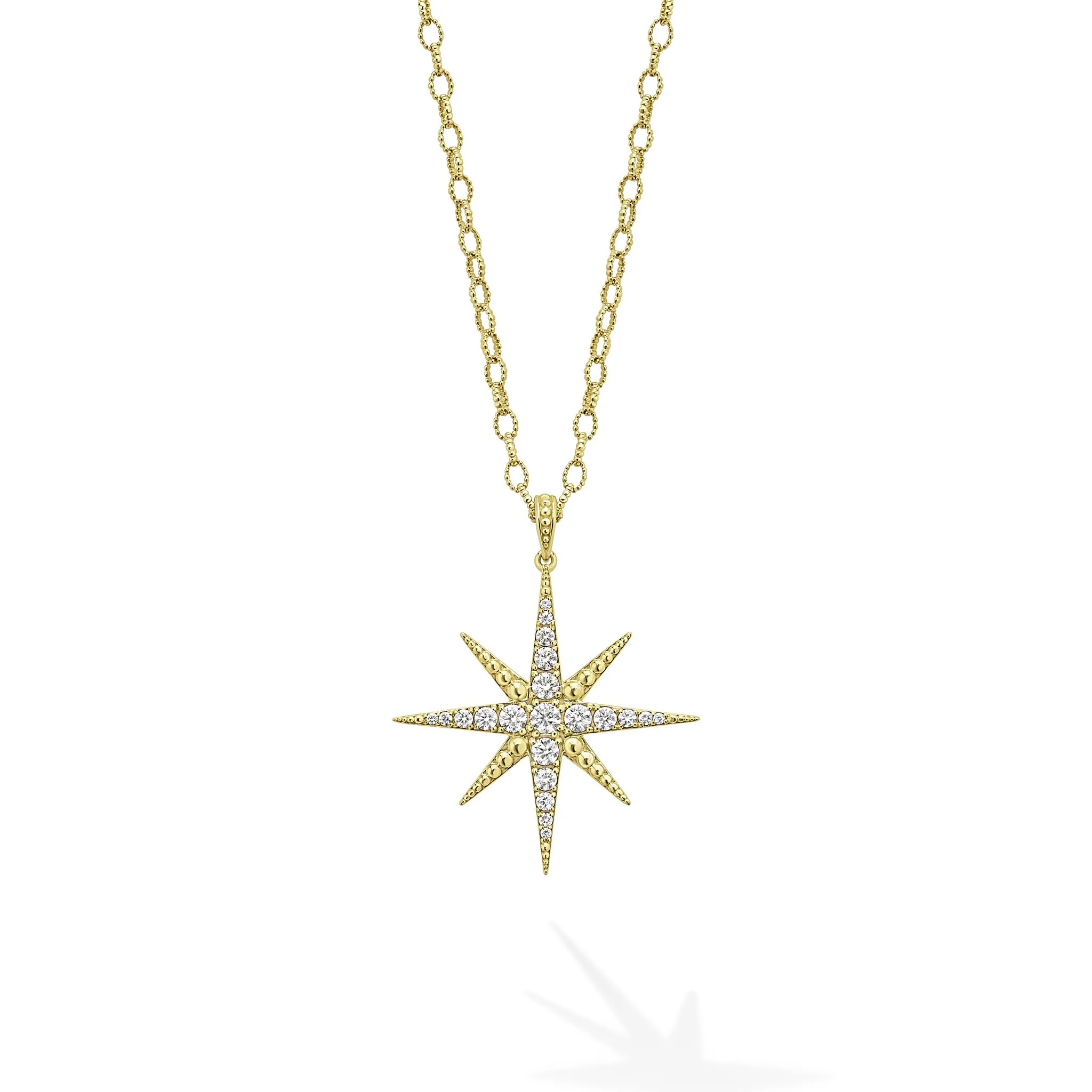 Studio 18K North Star Diamond Pendant Necklace sold by LAGOS