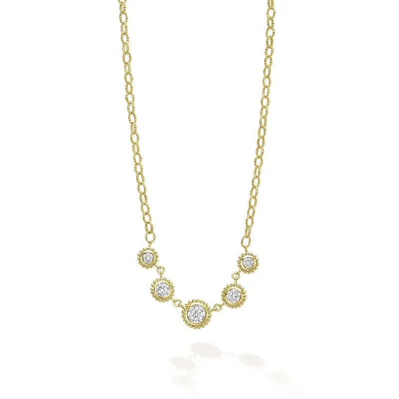 Studio 18K Gold and Diamond Circle Necklace sold by LAGOS