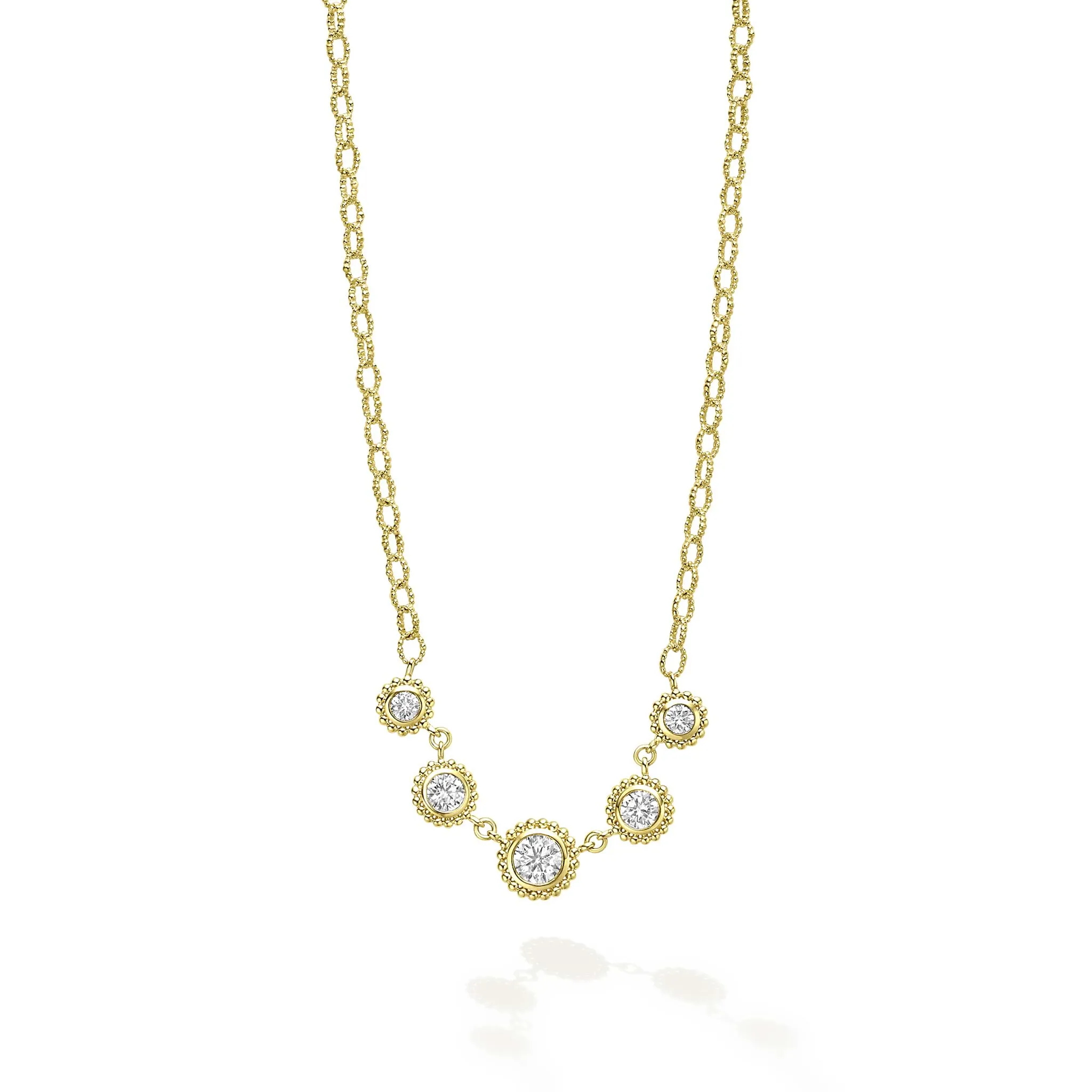 Studio 18K Gold and Diamond Circle Necklace sold by LAGOS