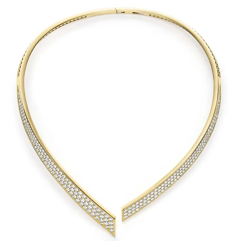 Studio 18K Gold Pave Diamond Collar Necklace sold by LAGOS
