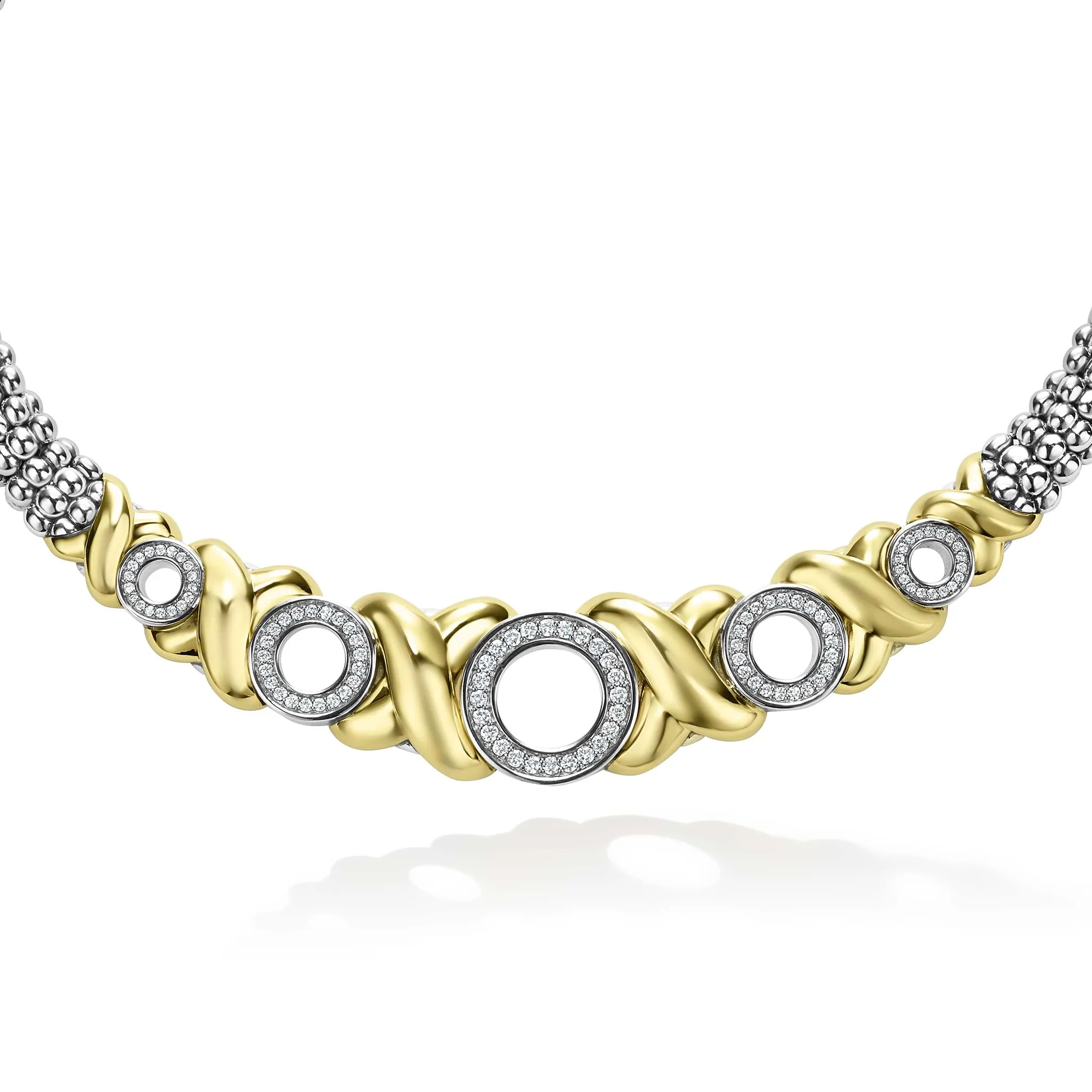 Embrace 18K Gold Diamond Station Necklace sold by LAGOS