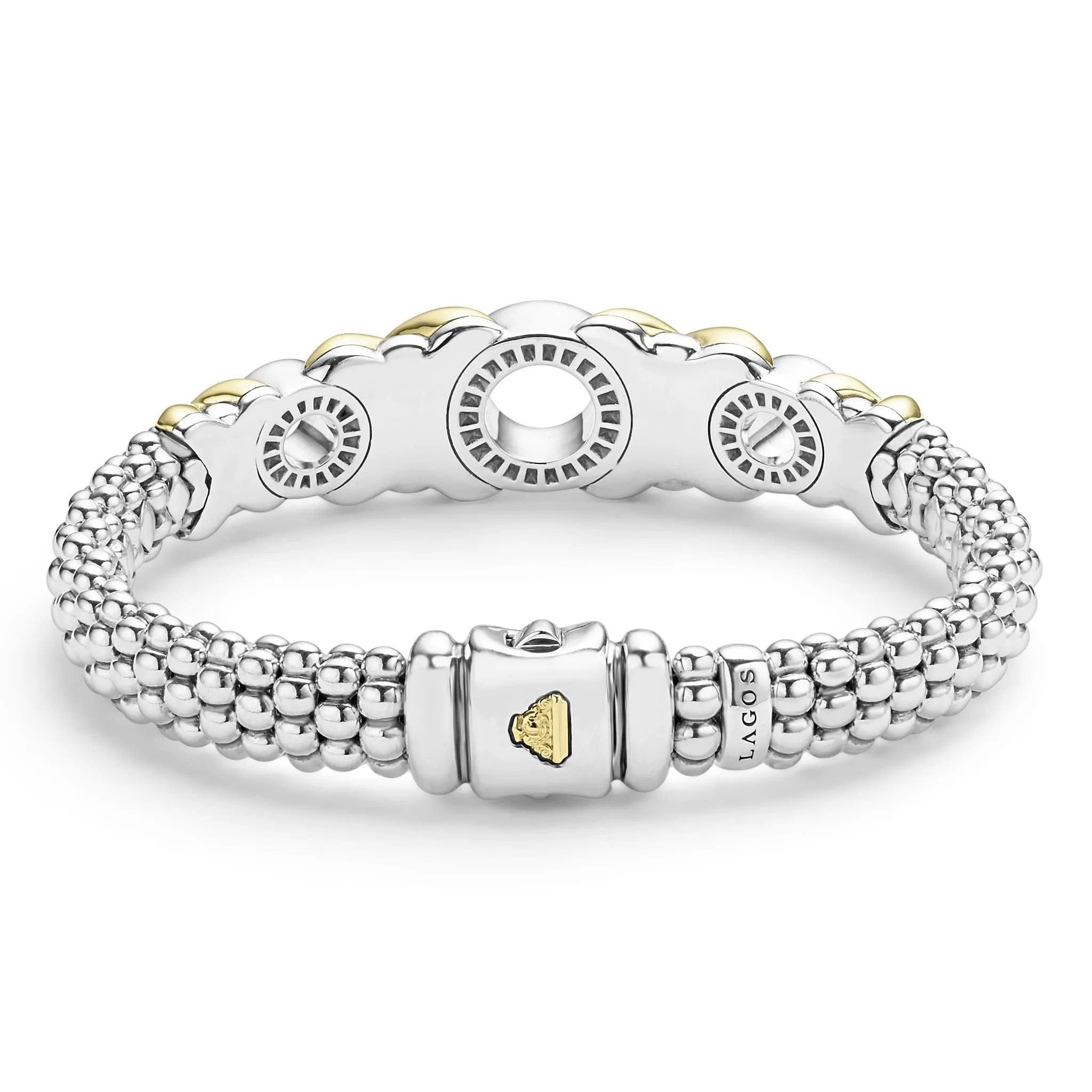 Embrace 18K Gold XO Diamond Bracelet sold by LAGOS product image thumbnail 3
