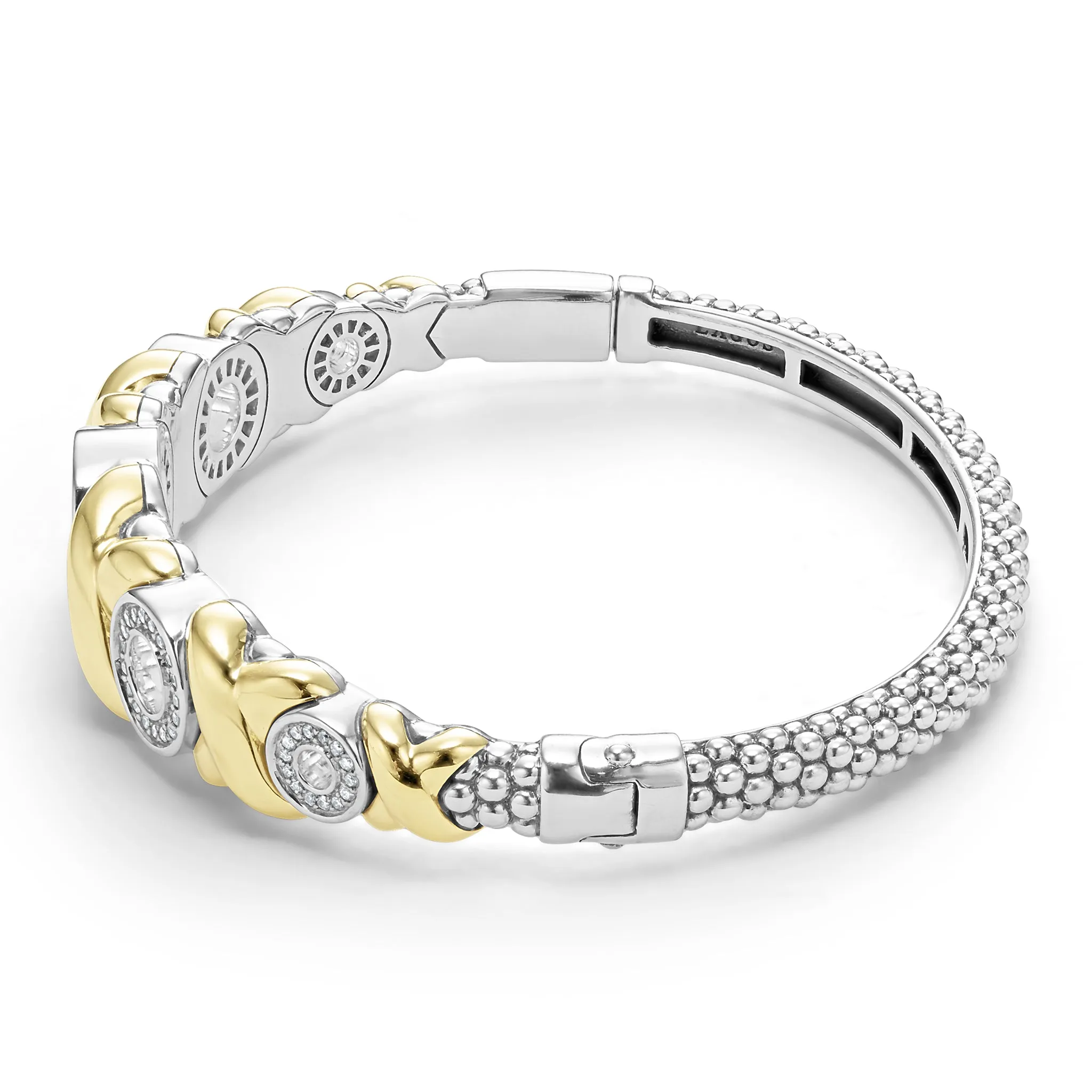 Embrace 18K Gold XO Diamond Bracelet sold by LAGOS product image thumbnail 2