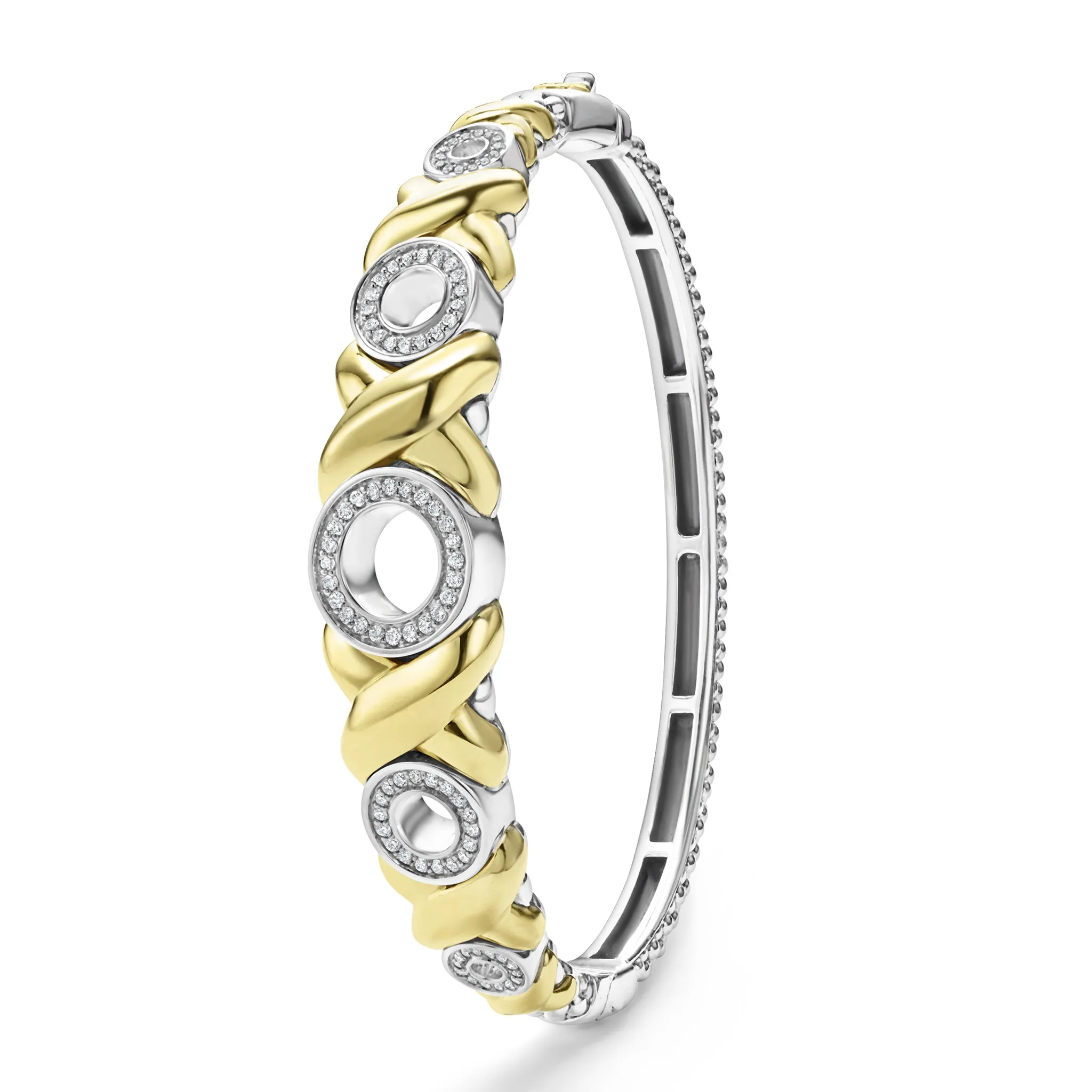 Embrace 18K Gold XO Diamond Bracelet sold by LAGOS product image thumbnail 4