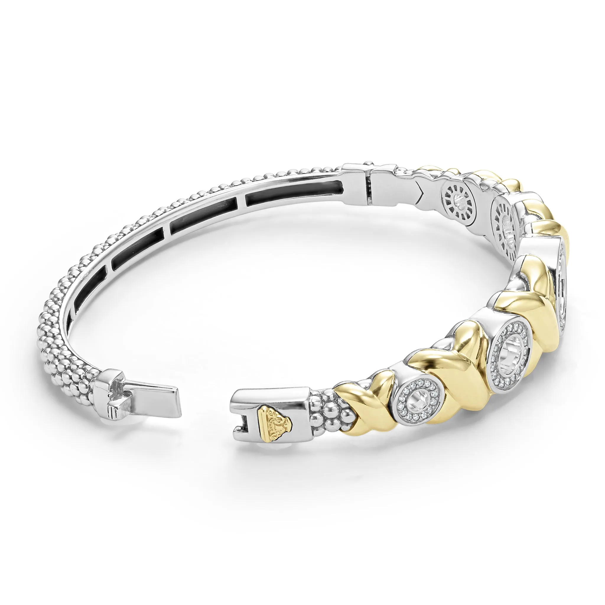 Embrace 18K Gold XO Diamond Bracelet sold by LAGOS product image thumbnail 5