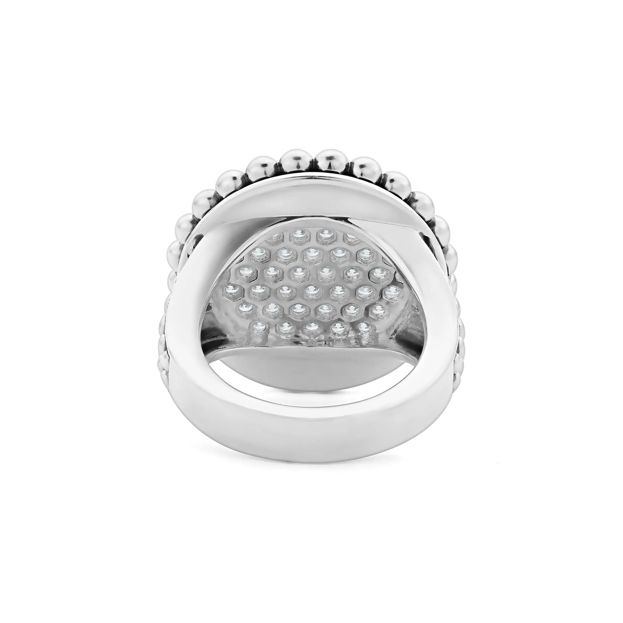 Caviar Spark Large Caviar Circle Diamond Ring sold by LAGOS product image thumbnail 5
