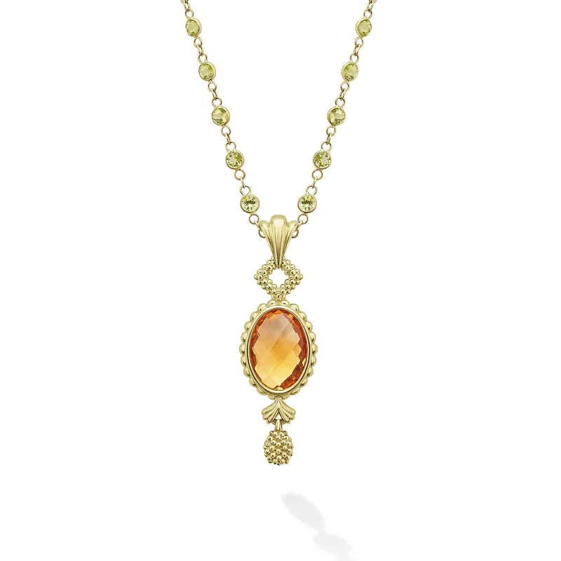 Studio 18K Gold Citrine Pendant Necklace sold by LAGOS