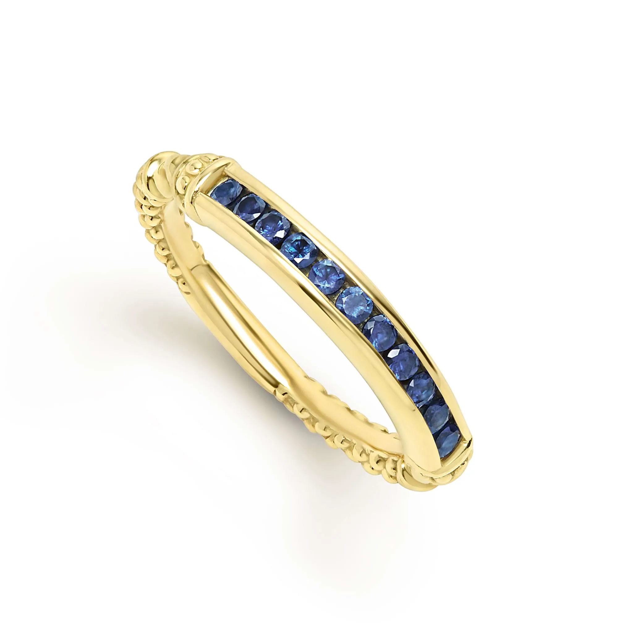 Studio 18K Gold Blue Sapphire Stacking Ring sold by LAGOS