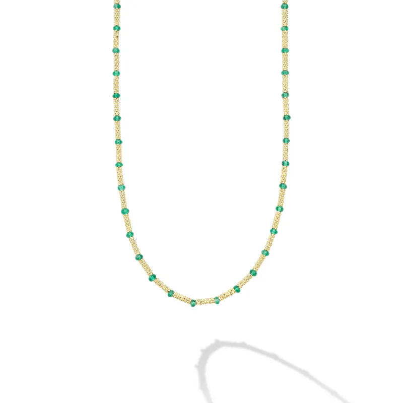 Studio 18K Gold and Emerald Necklace sold by LAGOS