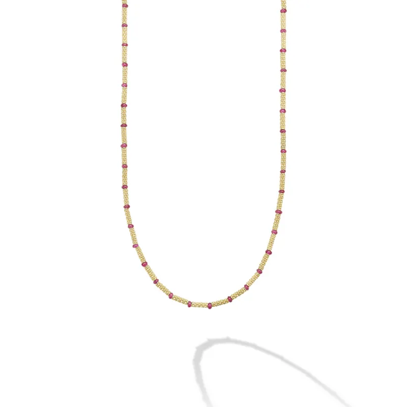 Studio 18K Gold and Ruby Necklace sold by LAGOS