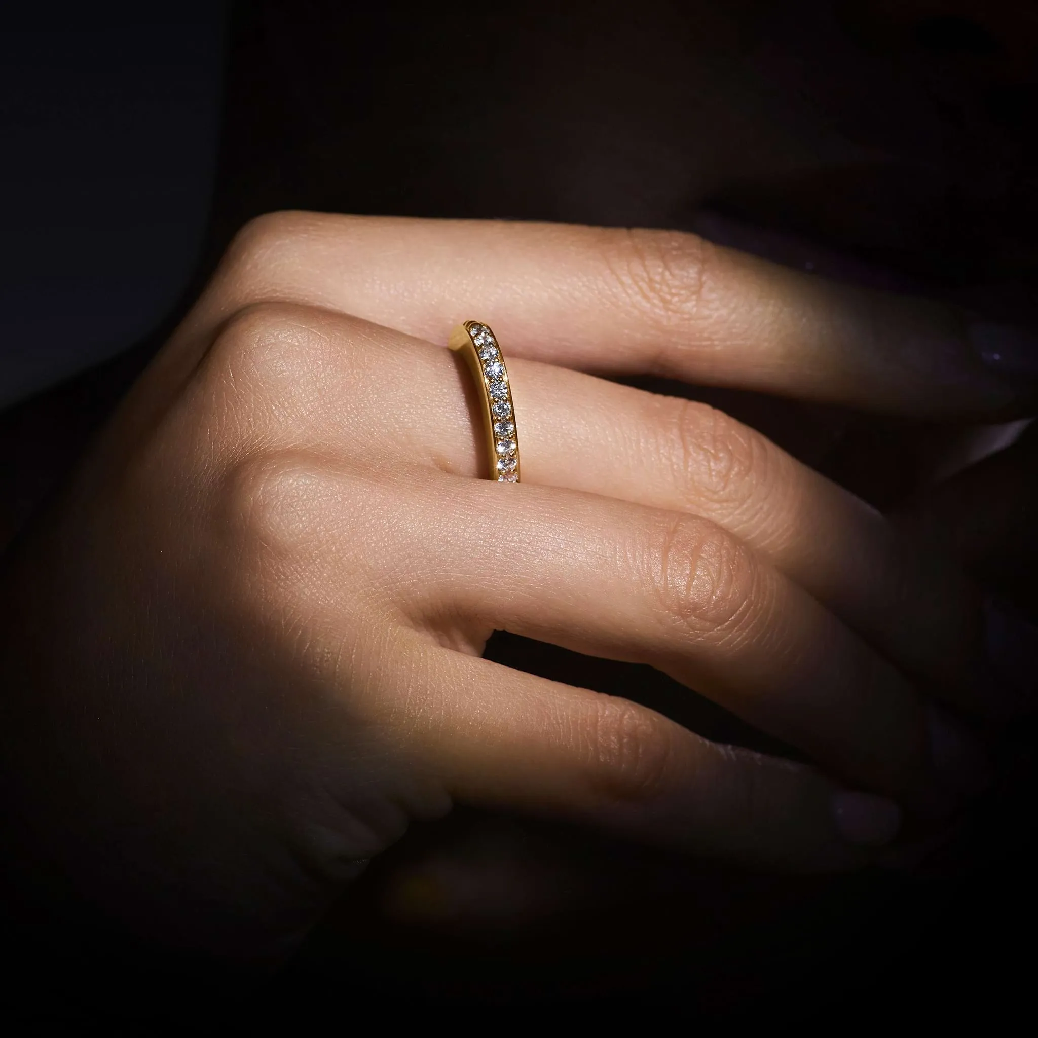 Studio 18K Gold and Diamond Stacking Ring sold by LAGOS product image thumbnail 2