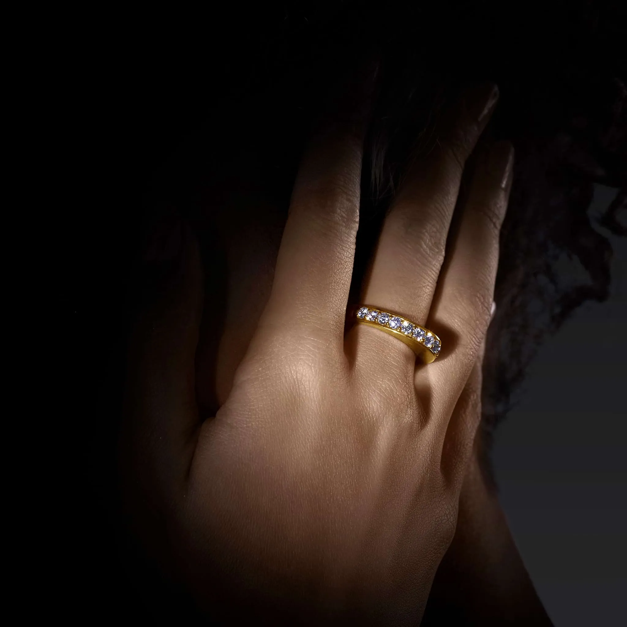 Studio 18K Gold and Diamond Stacking Ring sold by LAGOS product image thumbnail 2