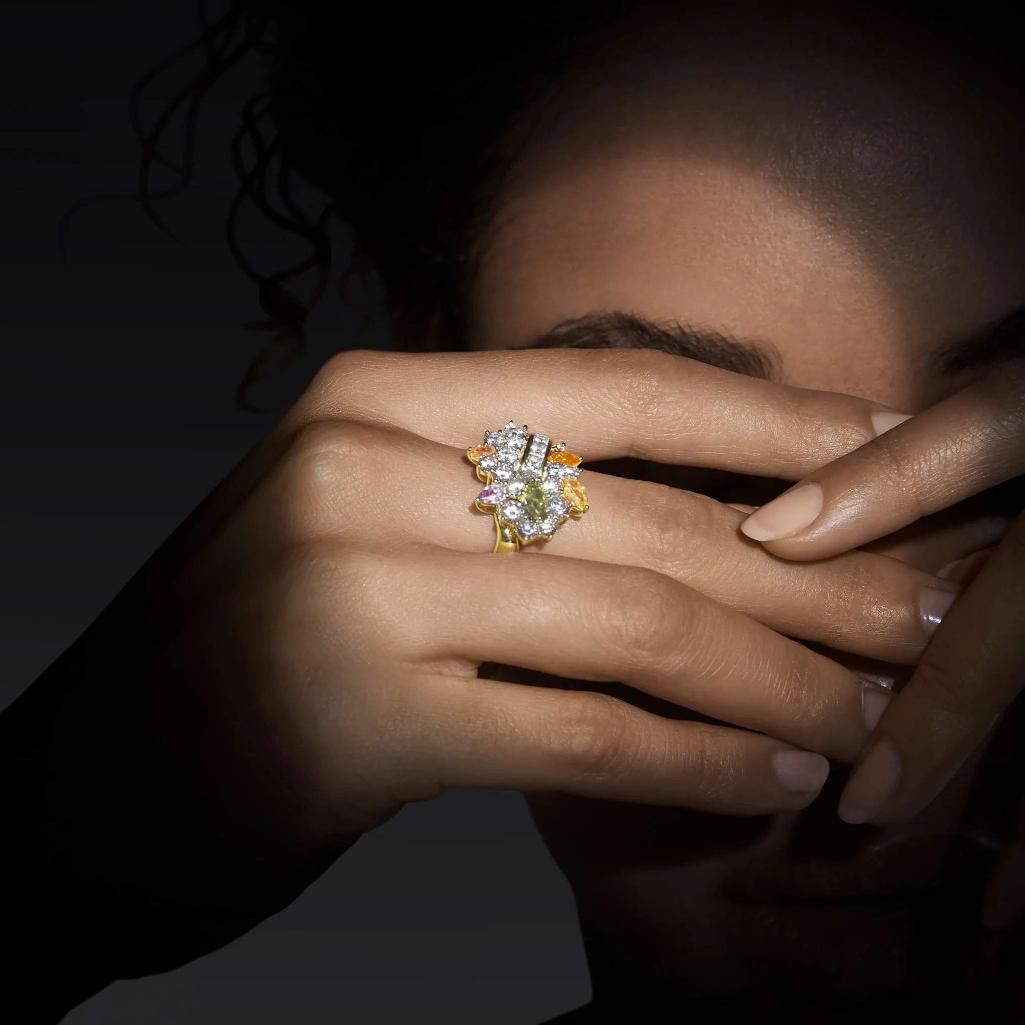 Studio 18K Gold Multi Color Diamond Ring sold by LAGOS product image thumbnail 2