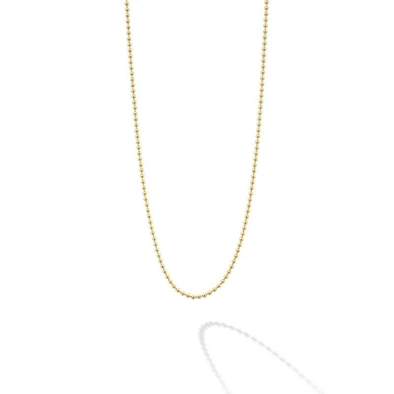 Caviar Gold Petite 18K Gold Beaded Necklace sold by LAGOS