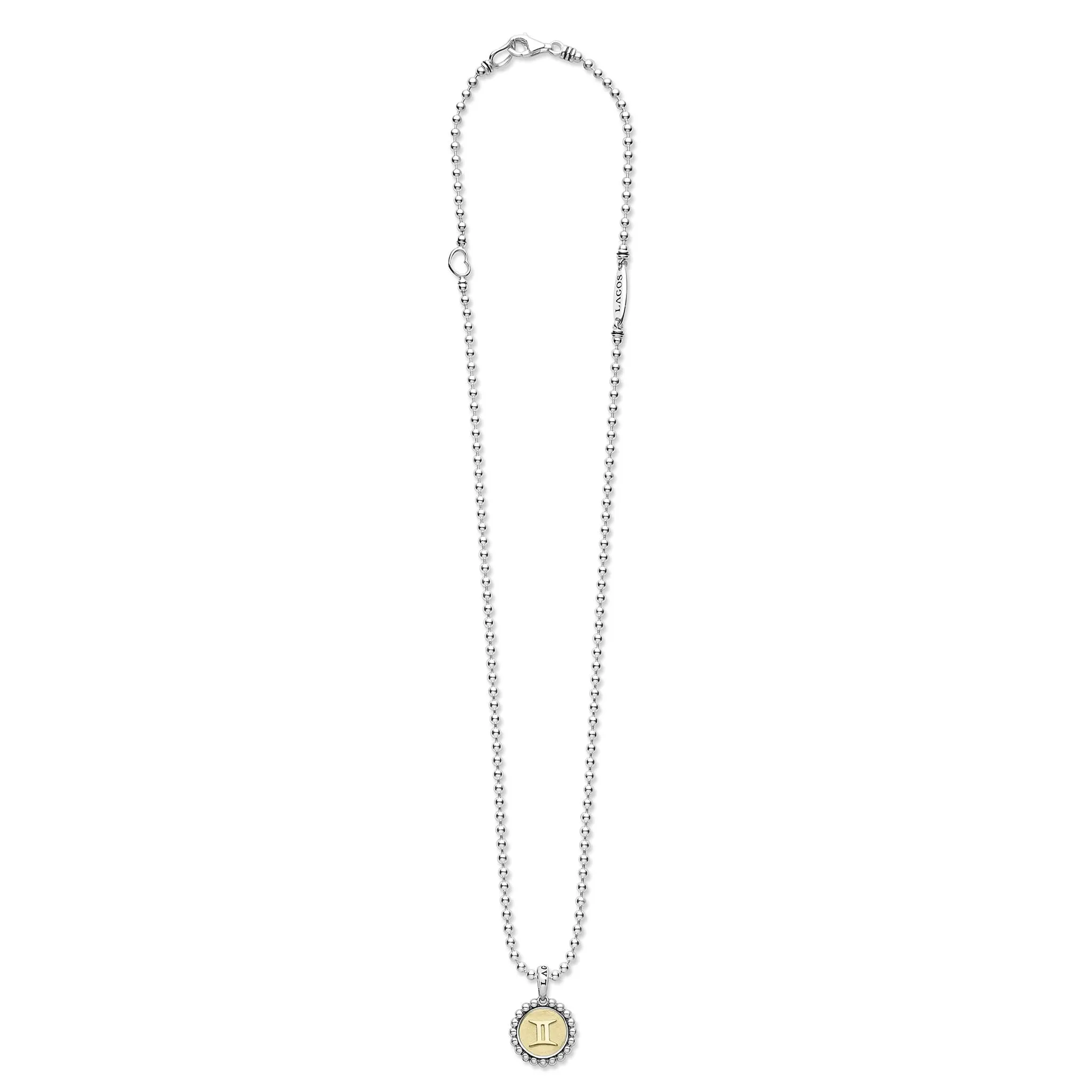 Signature Caviar Gemini Zodiac Charm Necklace sold by LAGOS product image thumbnail 3