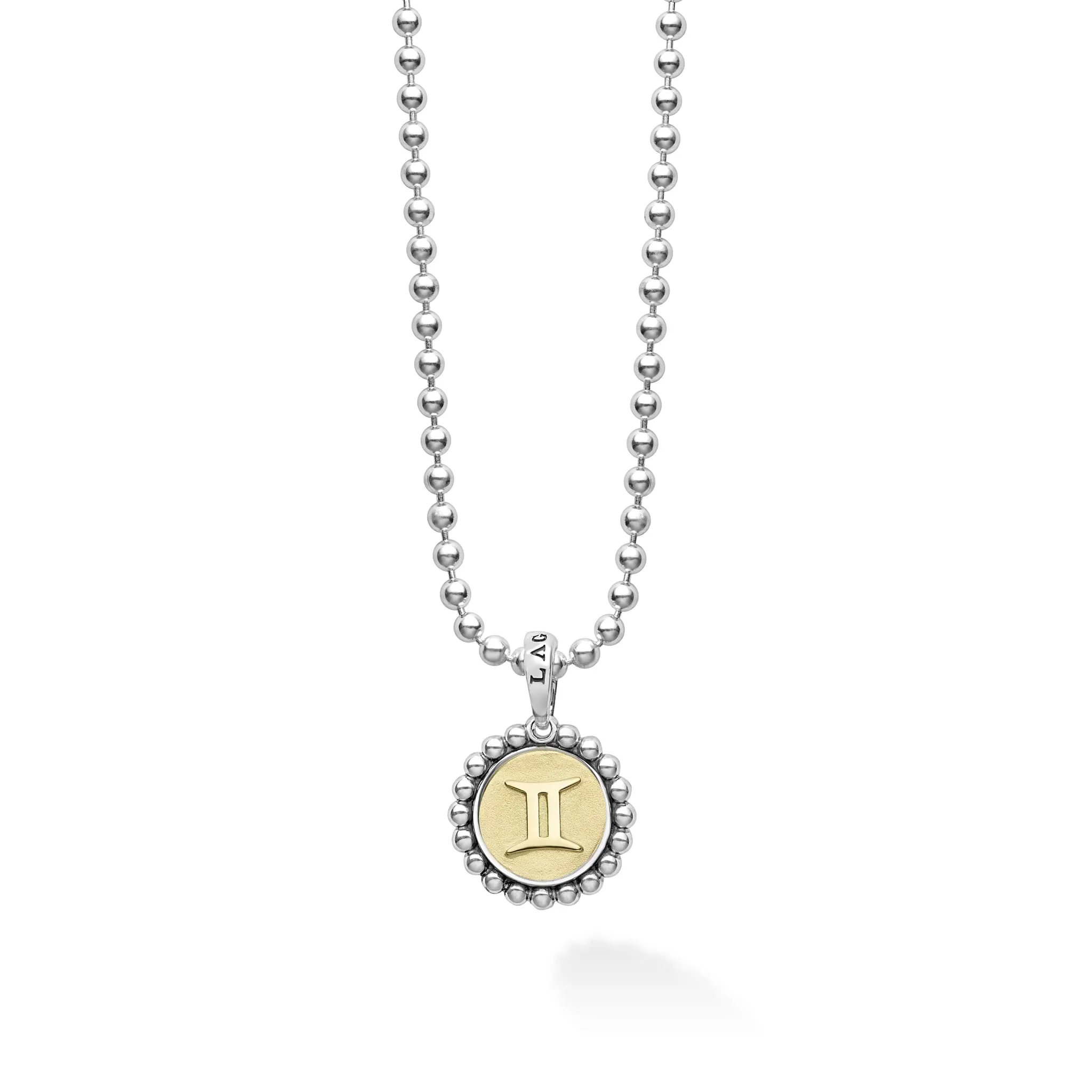 Signature Caviar Gemini Zodiac Charm Necklace sold by LAGOS