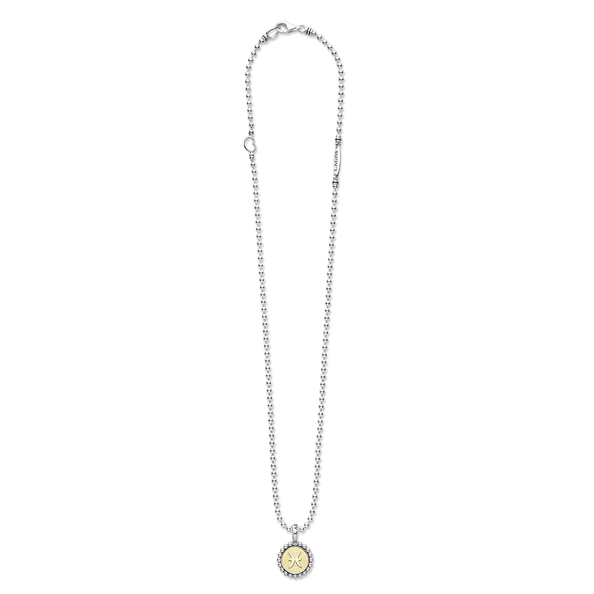 Signature Caviar Pisces Zodiac Charm Necklace sold by LAGOS product image thumbnail 3