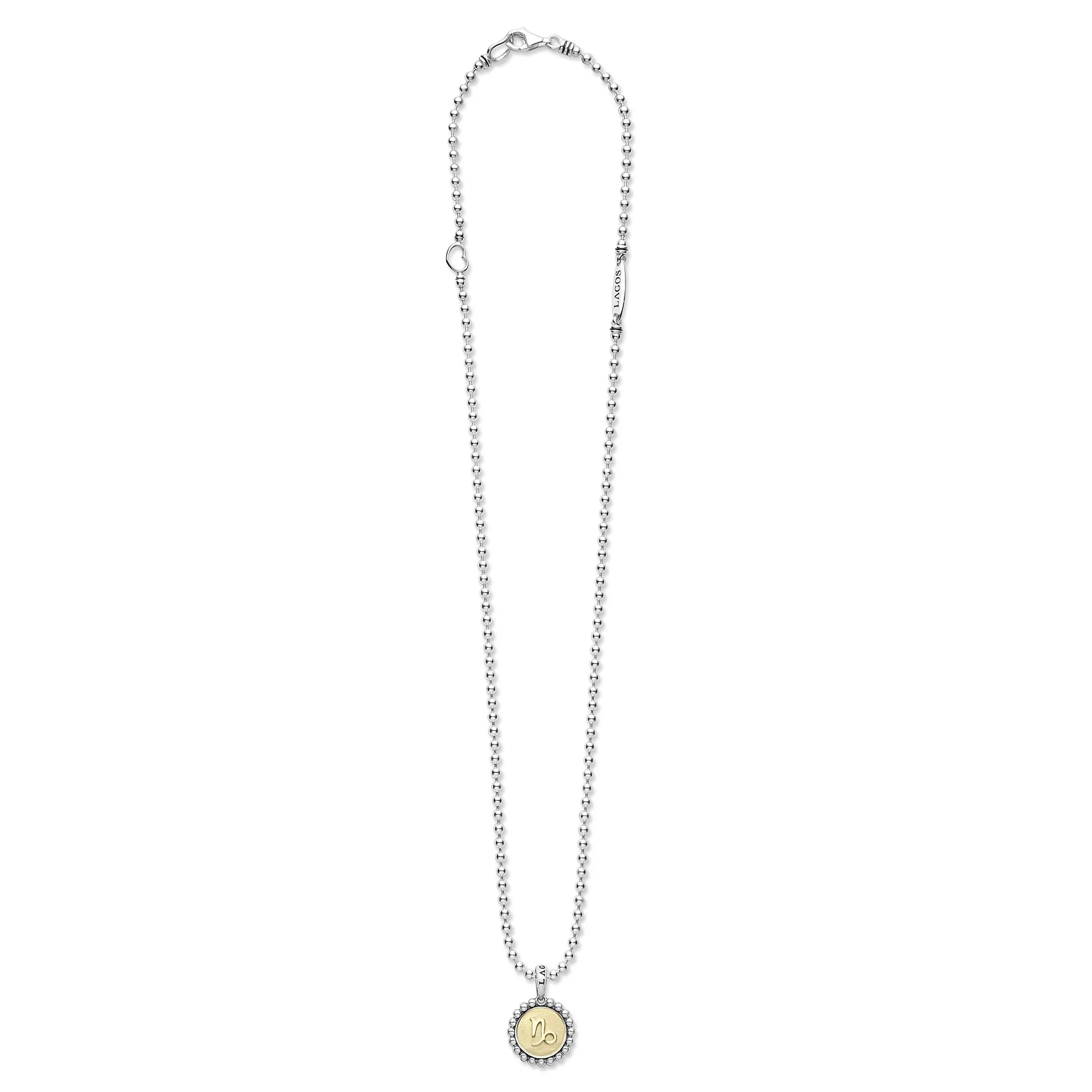 Signature Caviar Capricorn Zodiac Charm Necklace sold by LAGOS product image thumbnail 3