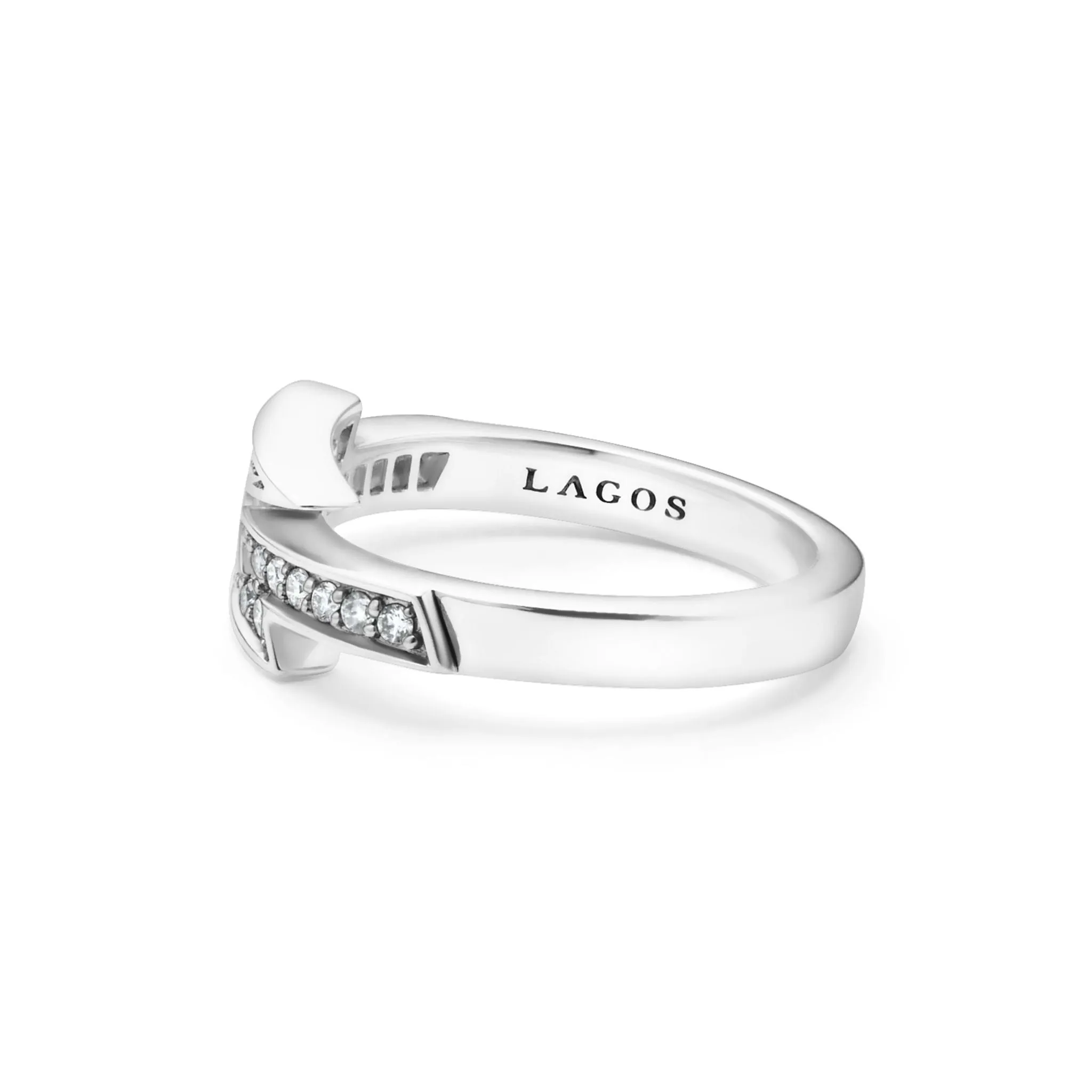 Caviar Spark Lightning Bolt Diamond Ring sold by LAGOS product image thumbnail 3