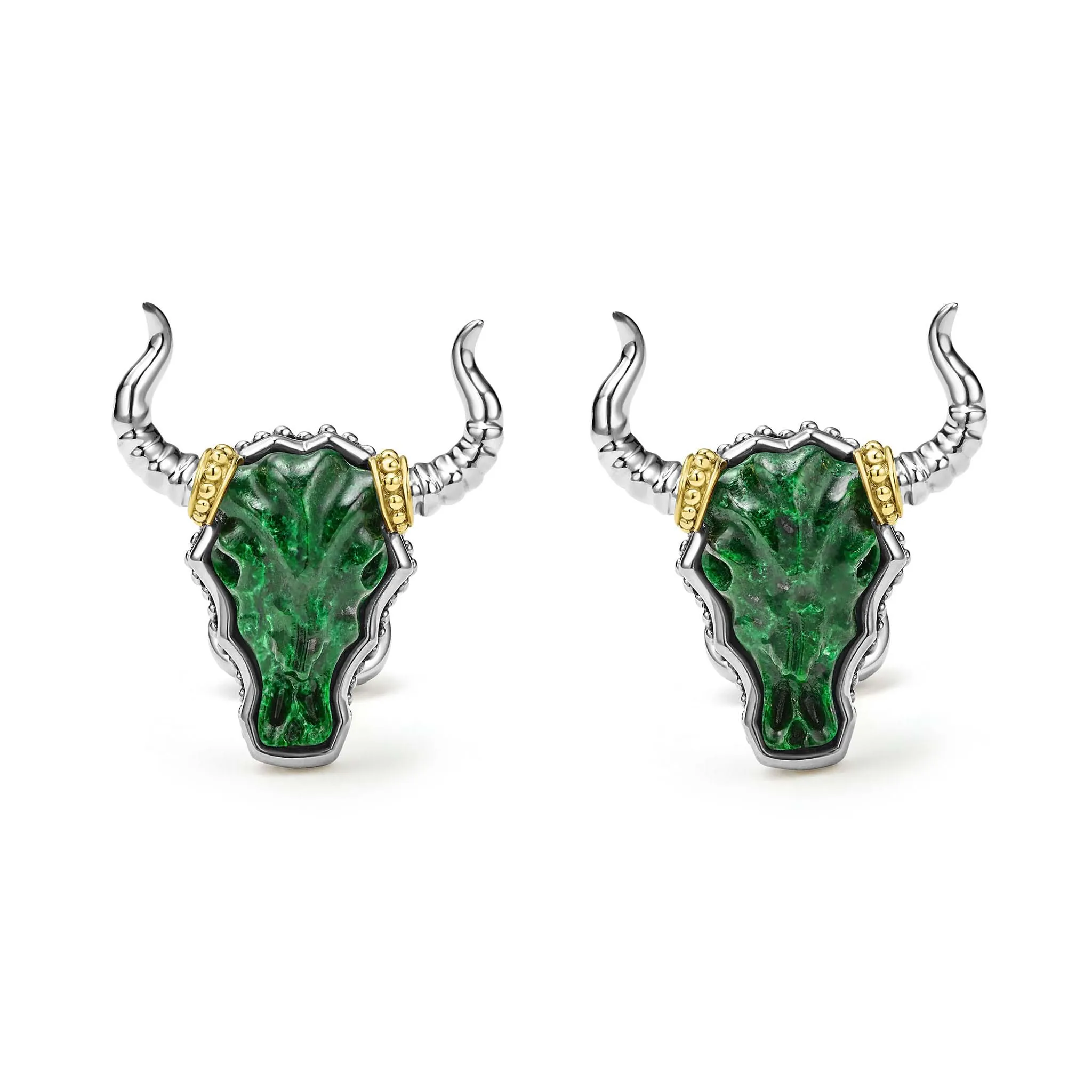 Anthem Jade Long Horn Cufflinks sold by LAGOS product image thumbnail 3
