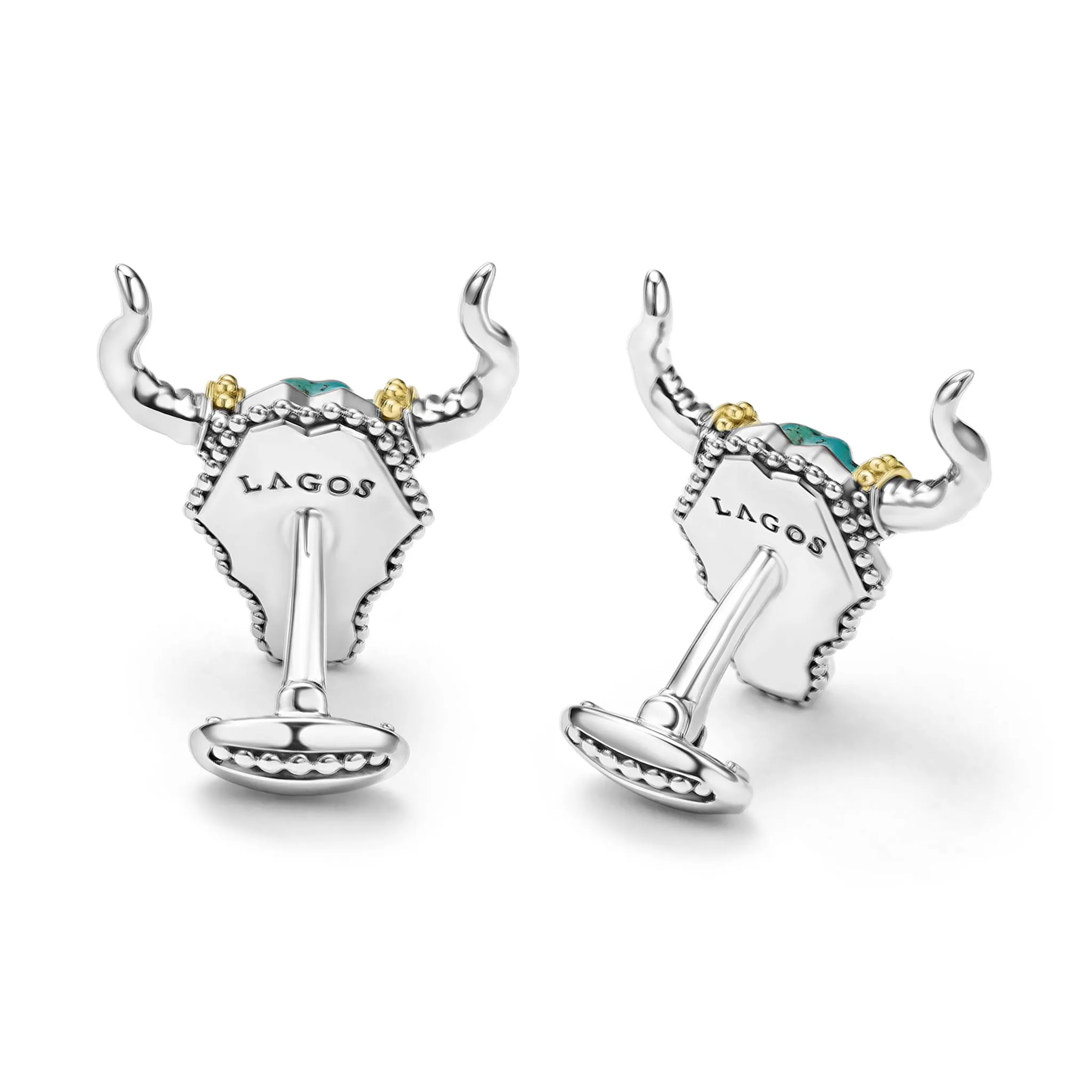 Anthem Jade Long Horn Cufflinks sold by LAGOS product image thumbnail 4